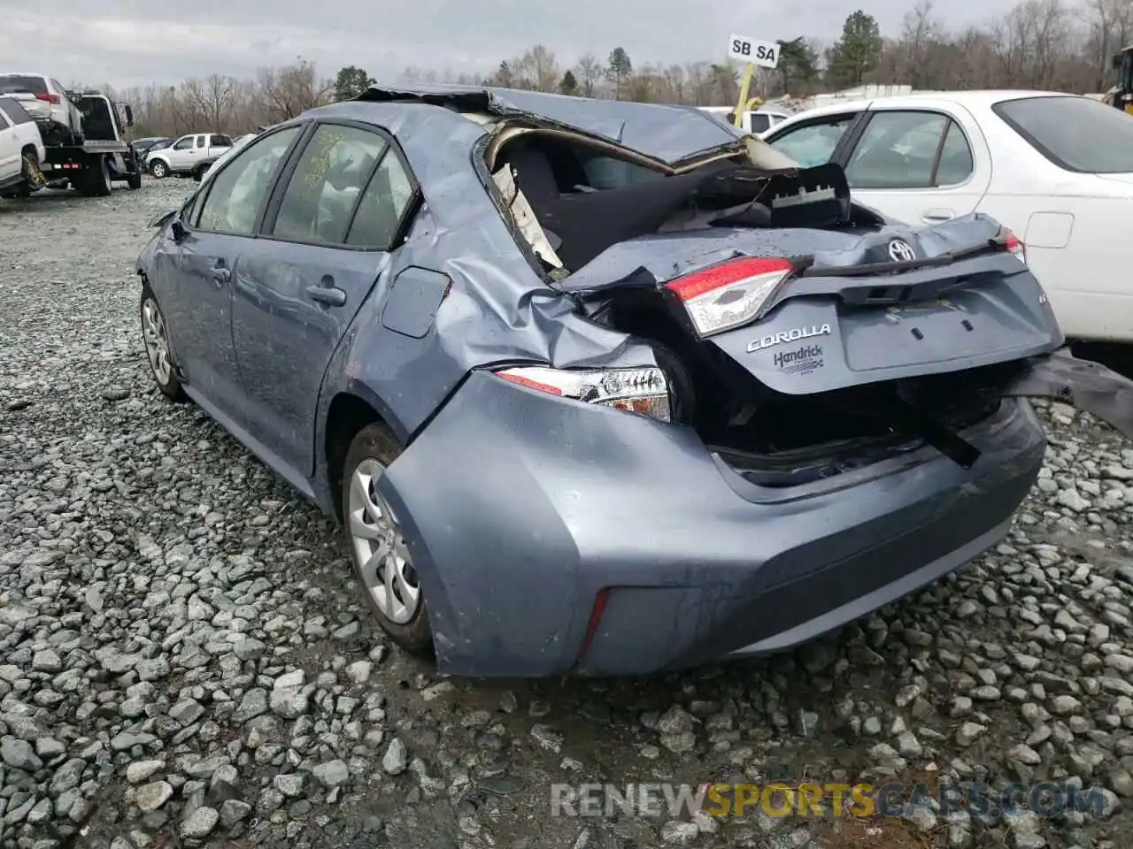 3 Photograph of a damaged car JTDEPMAE4MJ117468 TOYOTA COROLLA 2021