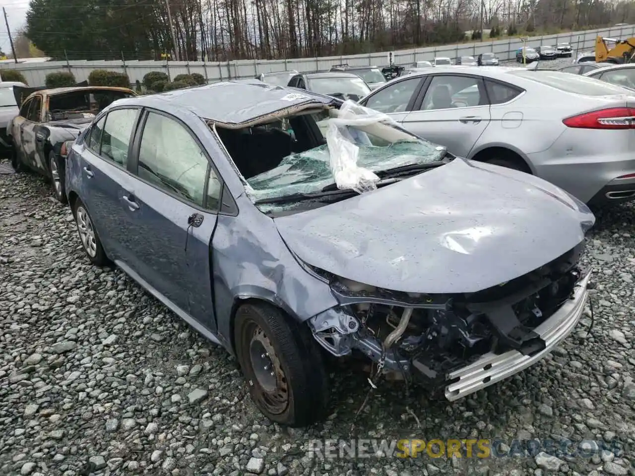 9 Photograph of a damaged car JTDEPMAE4MJ117468 TOYOTA COROLLA 2021