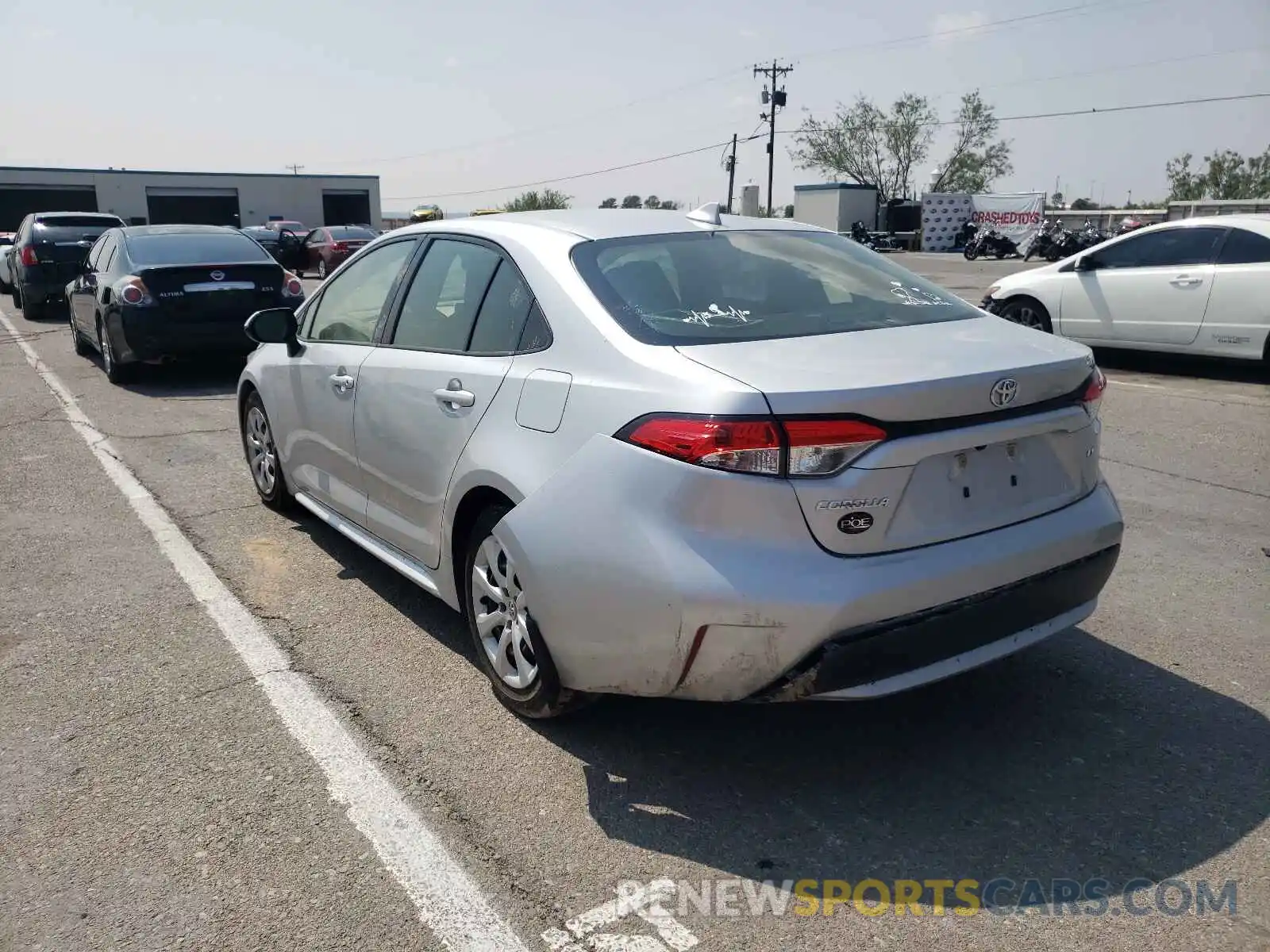 3 Photograph of a damaged car JTDEPMAE4MJ117941 TOYOTA COROLLA 2021