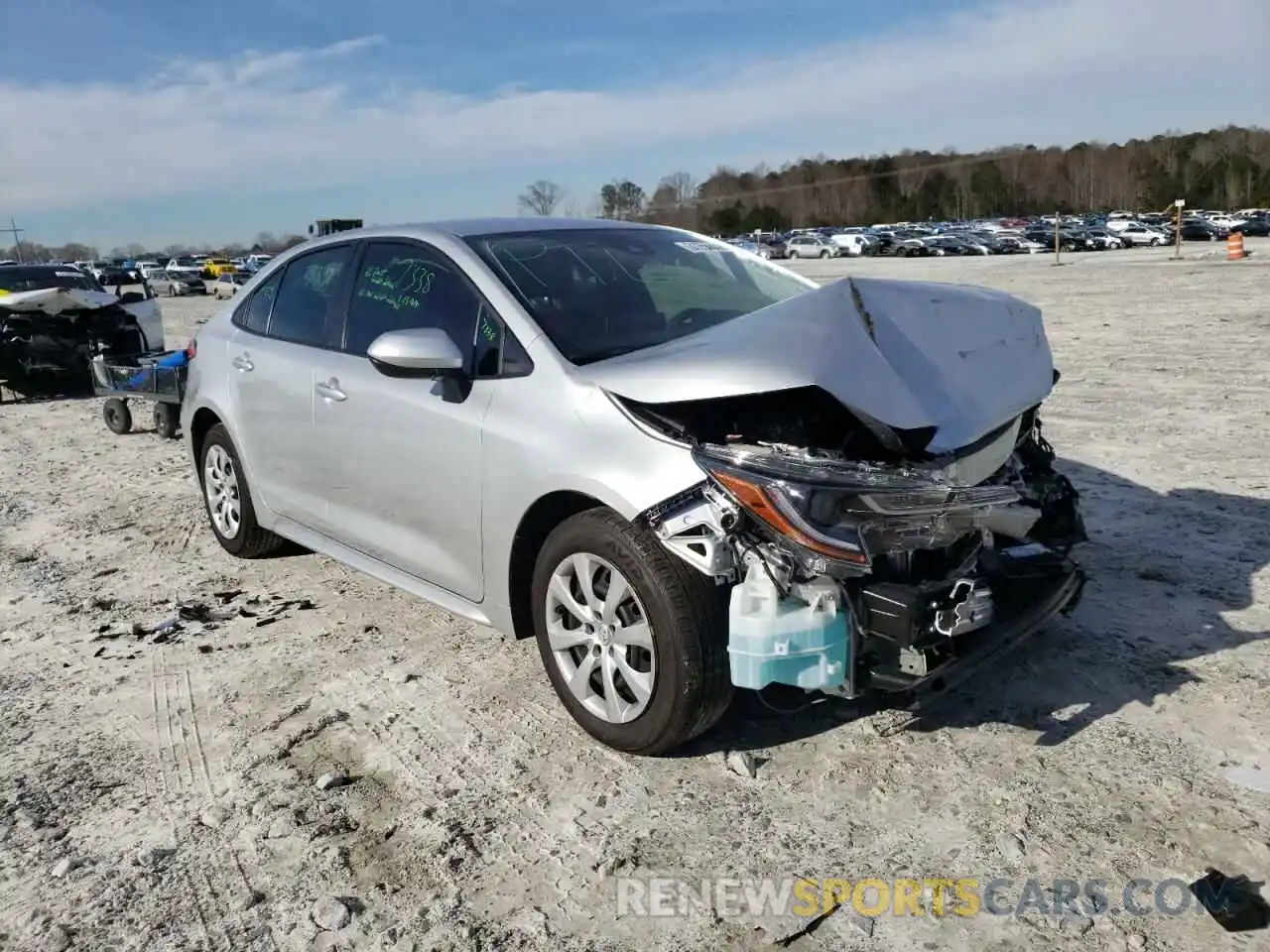 1 Photograph of a damaged car JTDEPMAE4MJ118149 TOYOTA COROLLA 2021