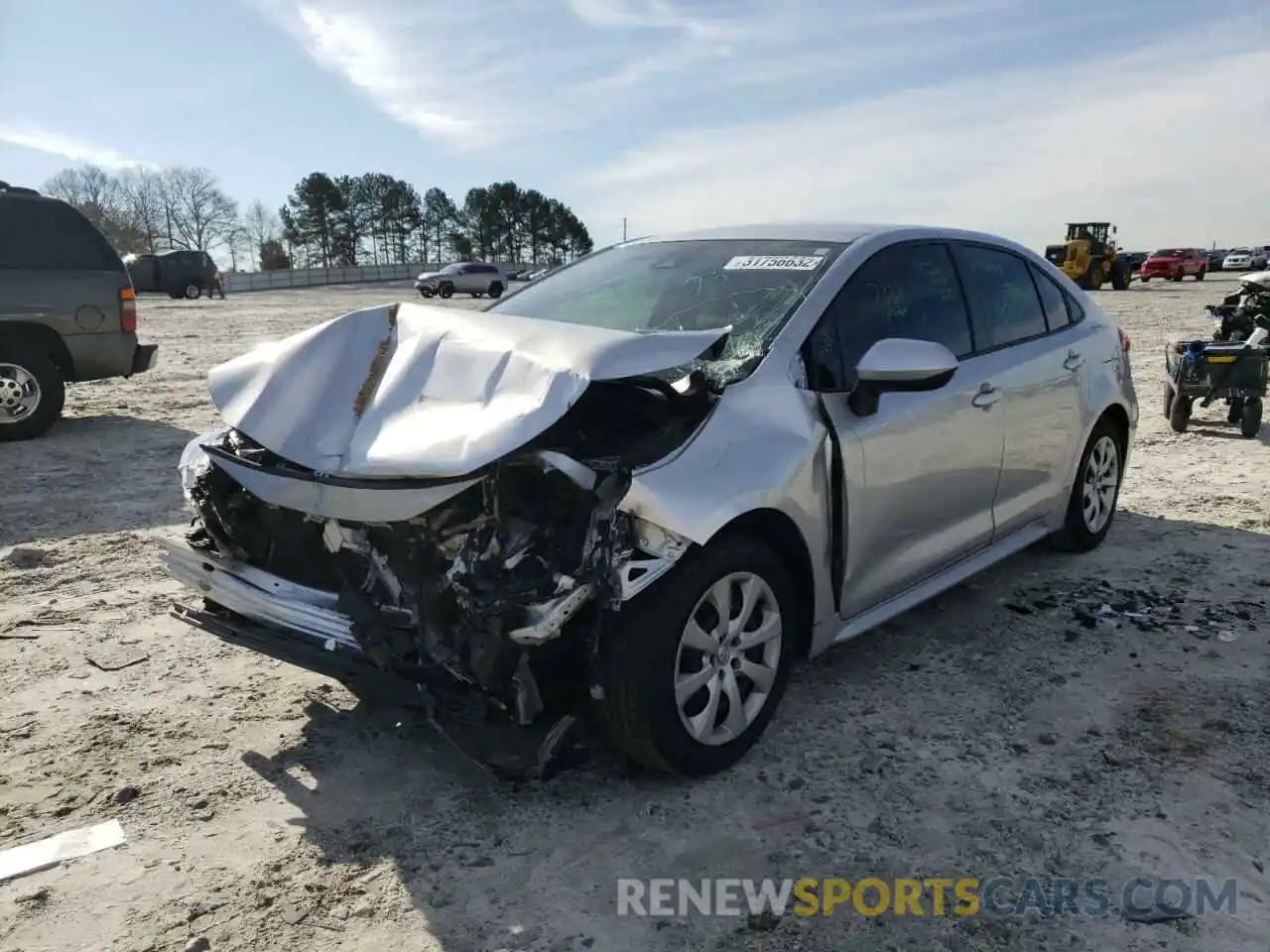 2 Photograph of a damaged car JTDEPMAE4MJ118149 TOYOTA COROLLA 2021