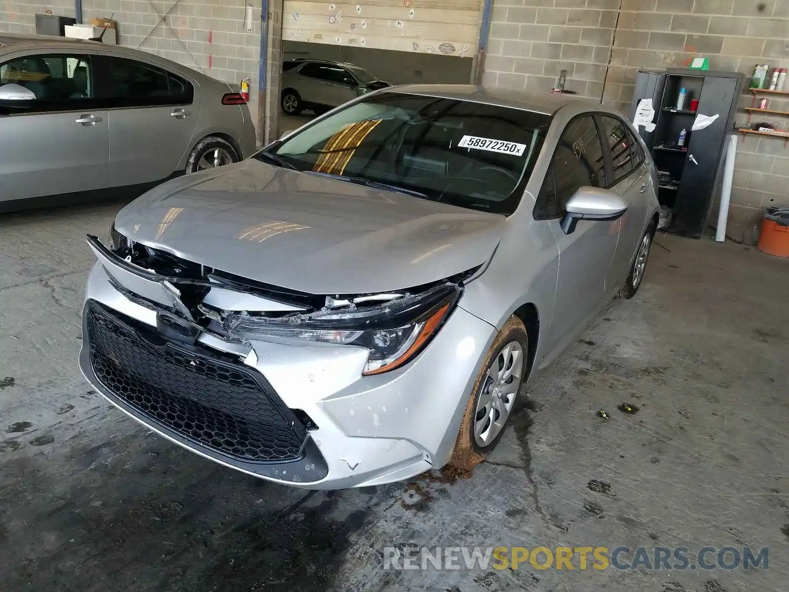 2 Photograph of a damaged car JTDEPMAE4MJ118474 TOYOTA COROLLA 2021