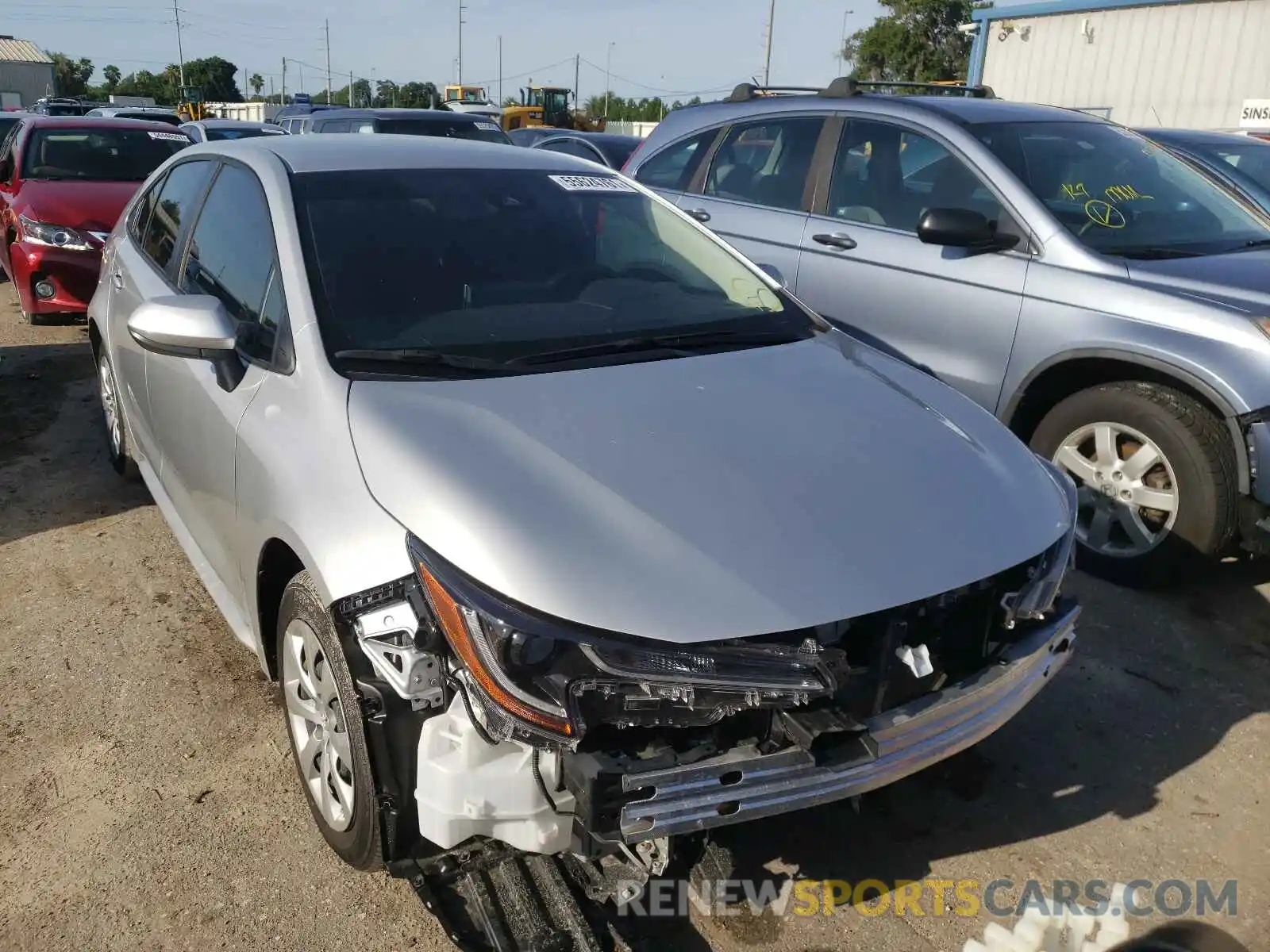 9 Photograph of a damaged car JTDEPMAE4MJ118765 TOYOTA COROLLA 2021