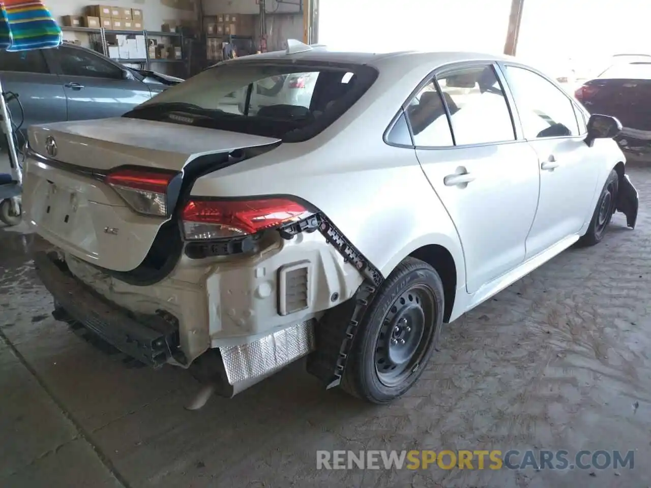 4 Photograph of a damaged car JTDEPMAE4MJ119365 TOYOTA COROLLA 2021