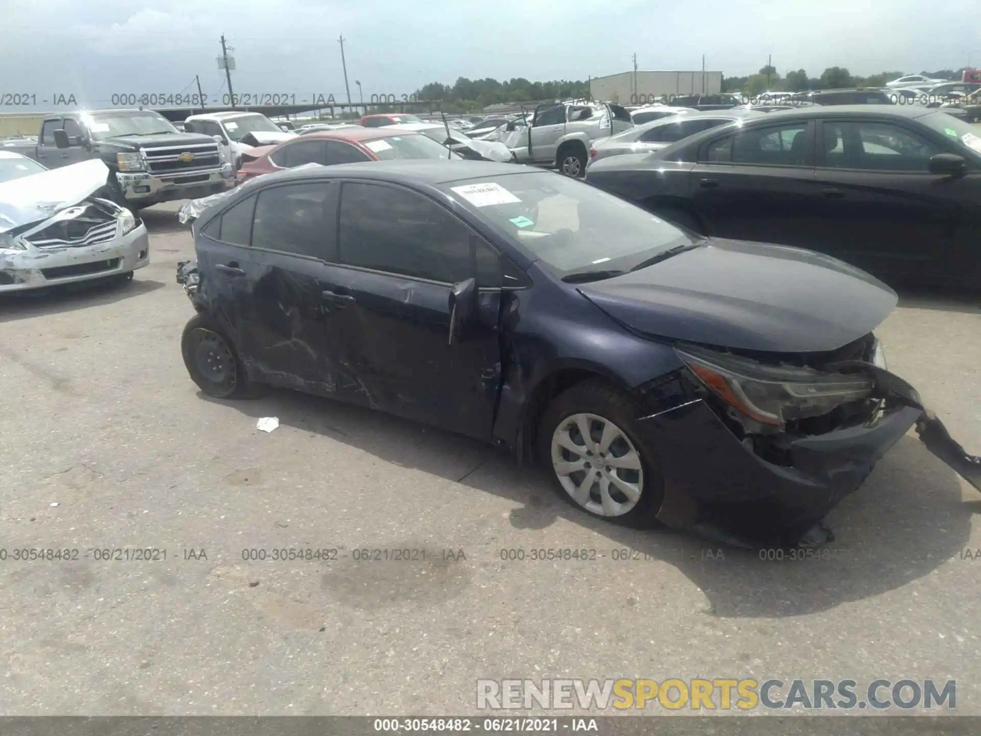 1 Photograph of a damaged car JTDEPMAE4MJ119608 TOYOTA COROLLA 2021