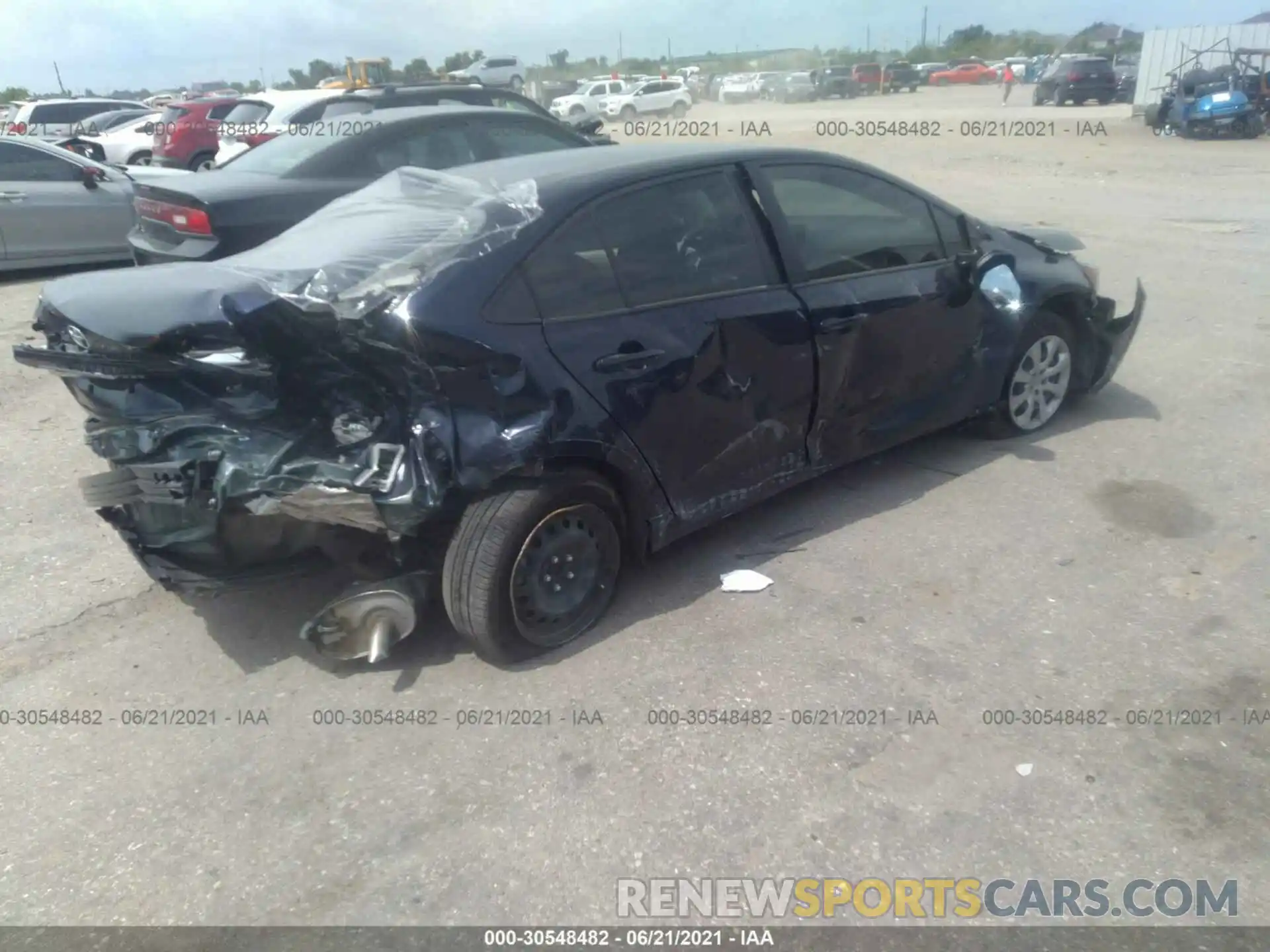 4 Photograph of a damaged car JTDEPMAE4MJ119608 TOYOTA COROLLA 2021