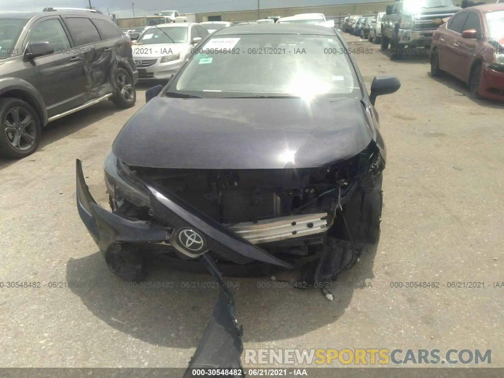 6 Photograph of a damaged car JTDEPMAE4MJ119608 TOYOTA COROLLA 2021