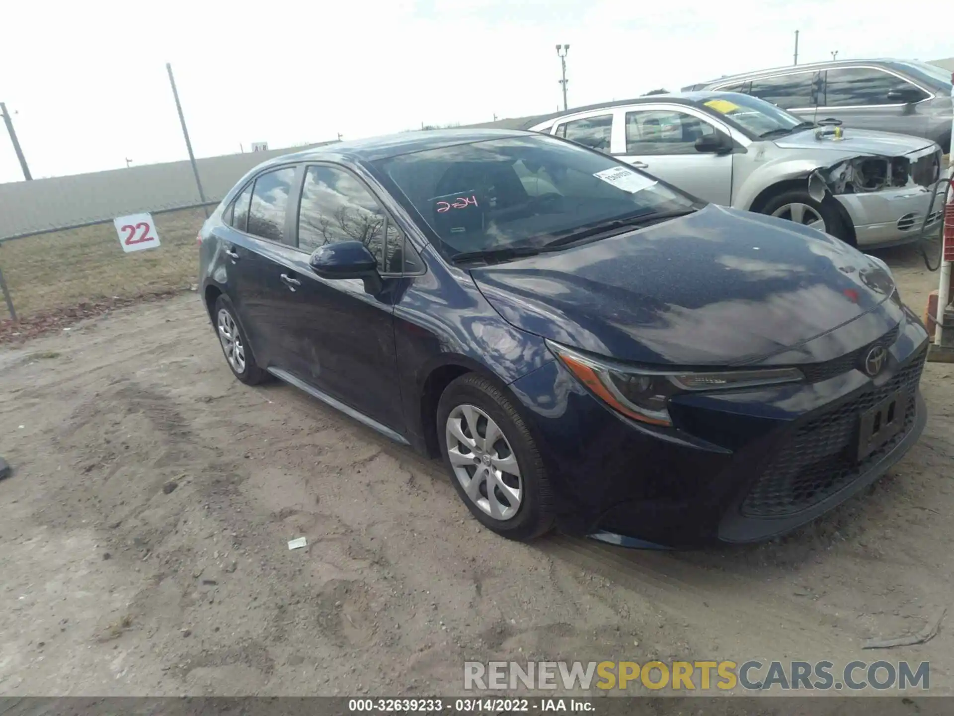 1 Photograph of a damaged car JTDEPMAE4MJ119916 TOYOTA COROLLA 2021