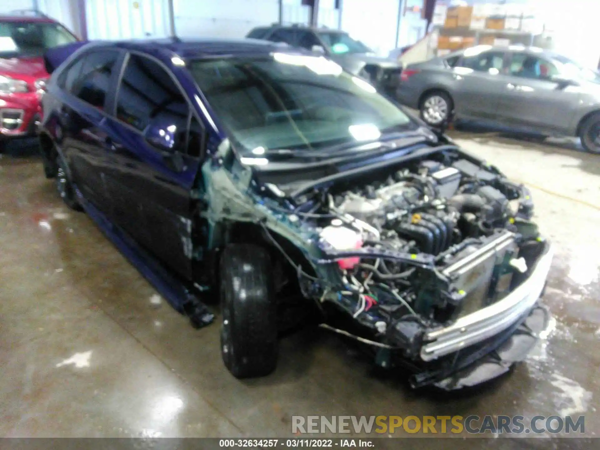 1 Photograph of a damaged car JTDEPMAE4MJ120256 TOYOTA COROLLA 2021