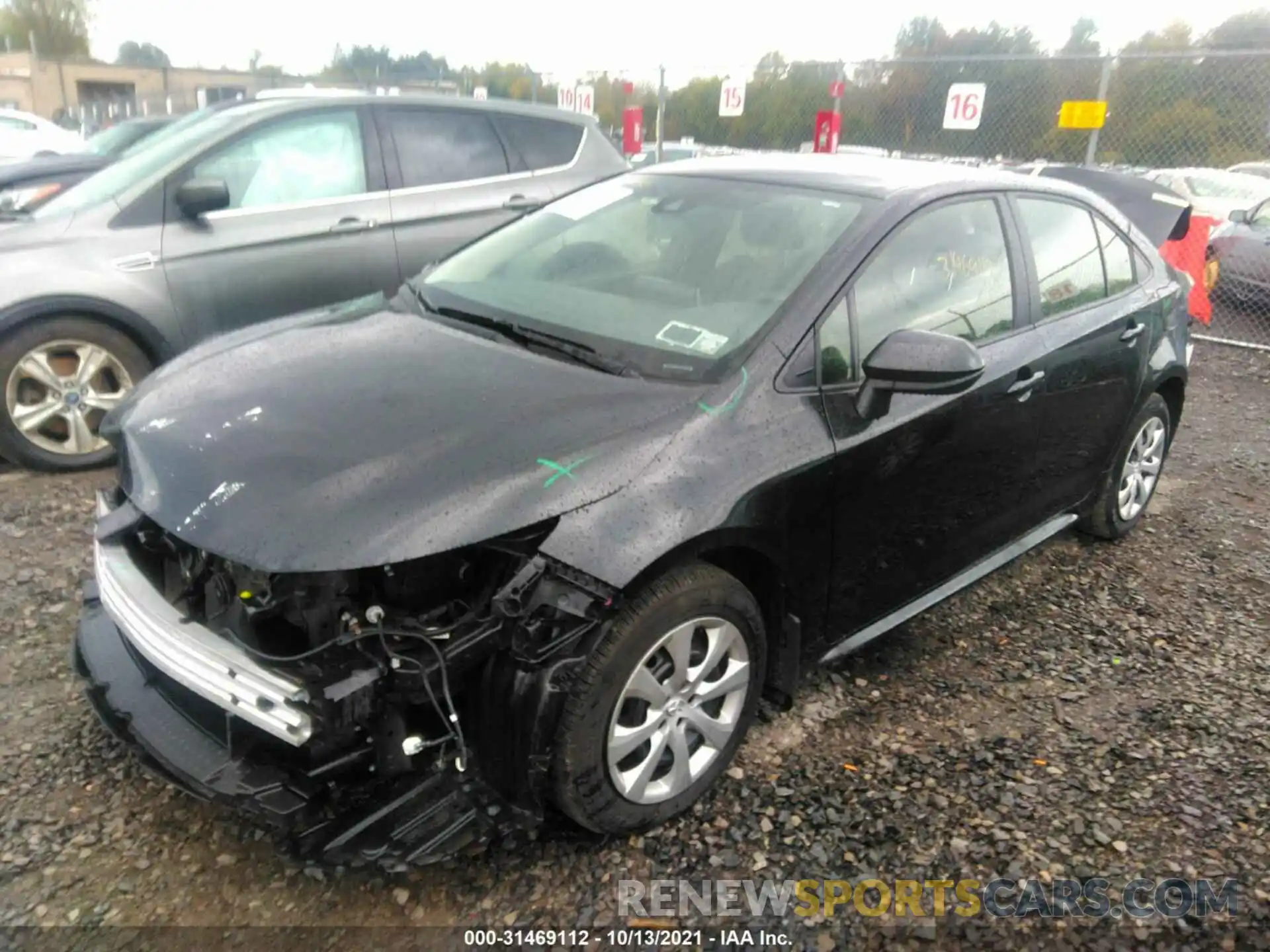 2 Photograph of a damaged car JTDEPMAE4MJ120368 TOYOTA COROLLA 2021