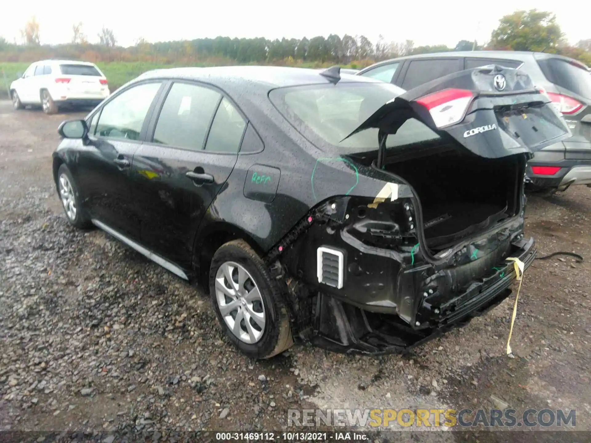 3 Photograph of a damaged car JTDEPMAE4MJ120368 TOYOTA COROLLA 2021