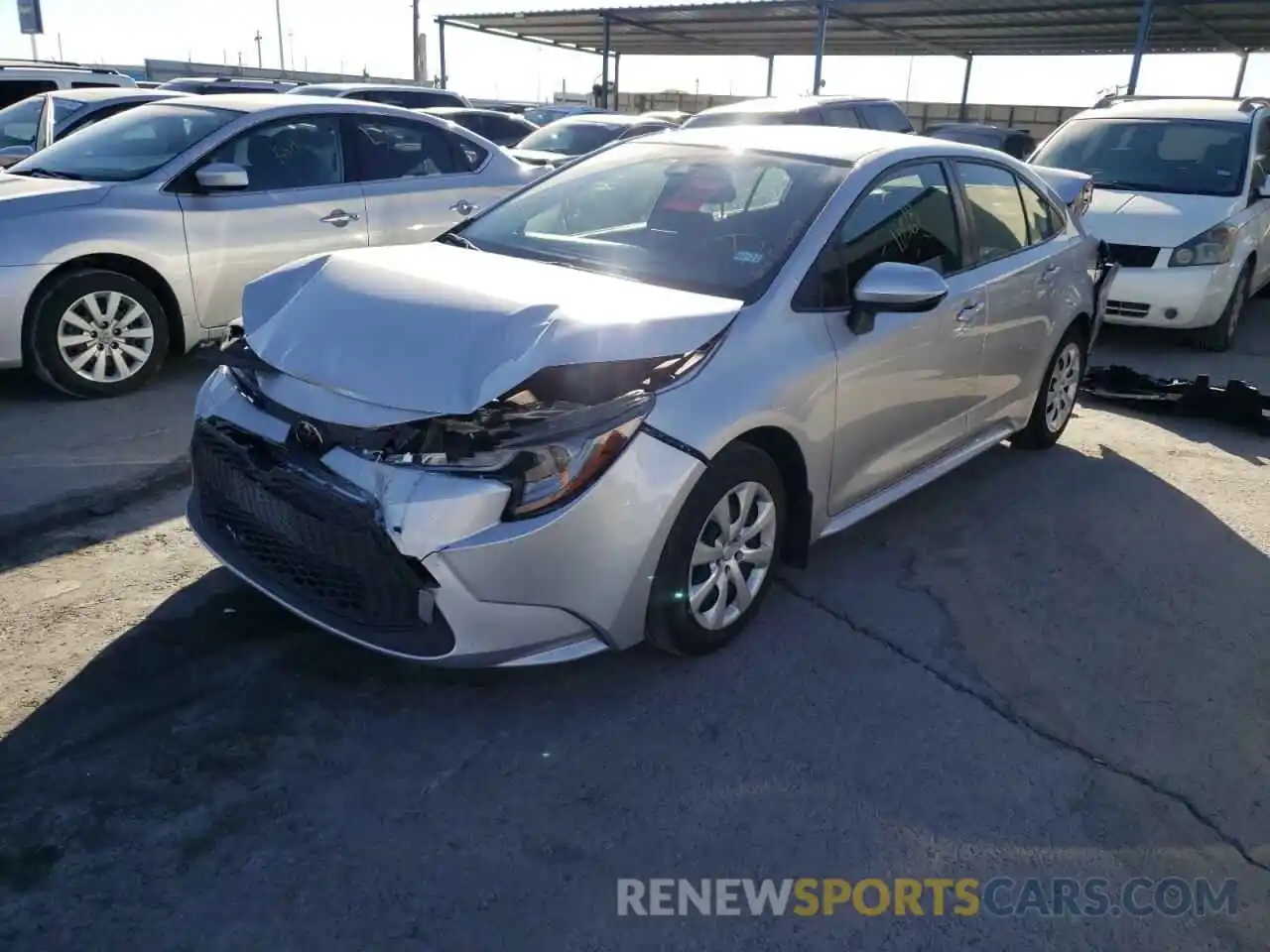 2 Photograph of a damaged car JTDEPMAE4MJ120905 TOYOTA COROLLA 2021