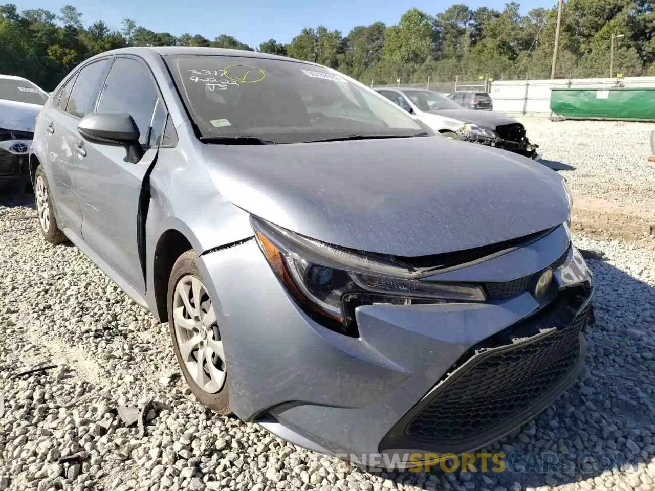 1 Photograph of a damaged car JTDEPMAE4MJ122749 TOYOTA COROLLA 2021