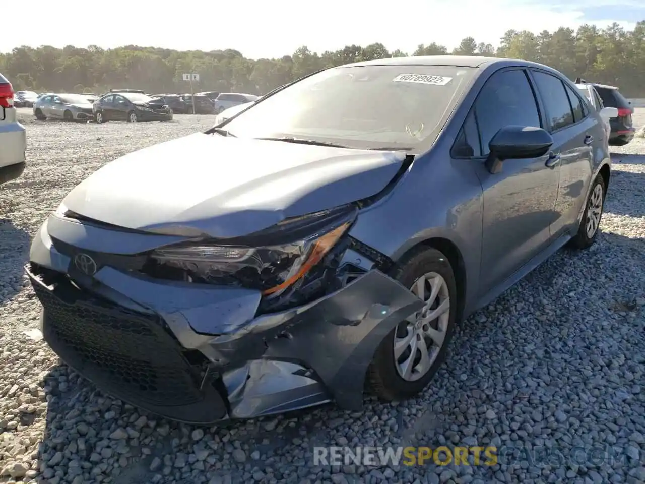 2 Photograph of a damaged car JTDEPMAE4MJ122749 TOYOTA COROLLA 2021