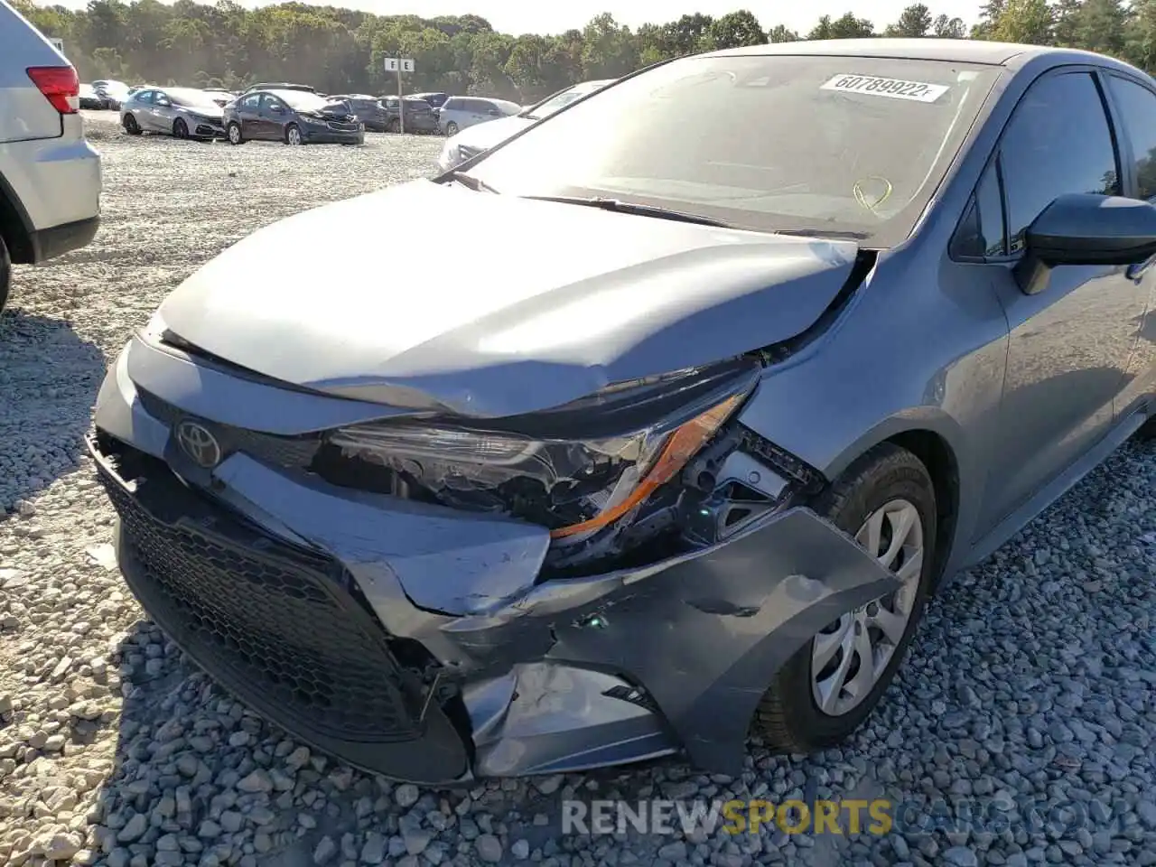 9 Photograph of a damaged car JTDEPMAE4MJ122749 TOYOTA COROLLA 2021