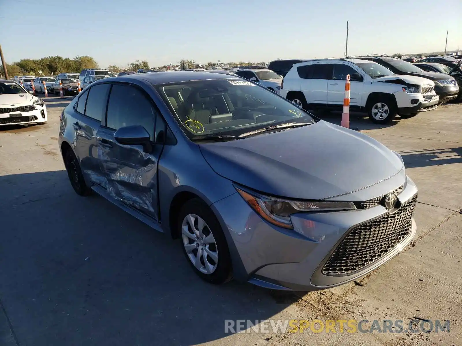 1 Photograph of a damaged car JTDEPMAE4MJ122833 TOYOTA COROLLA 2021