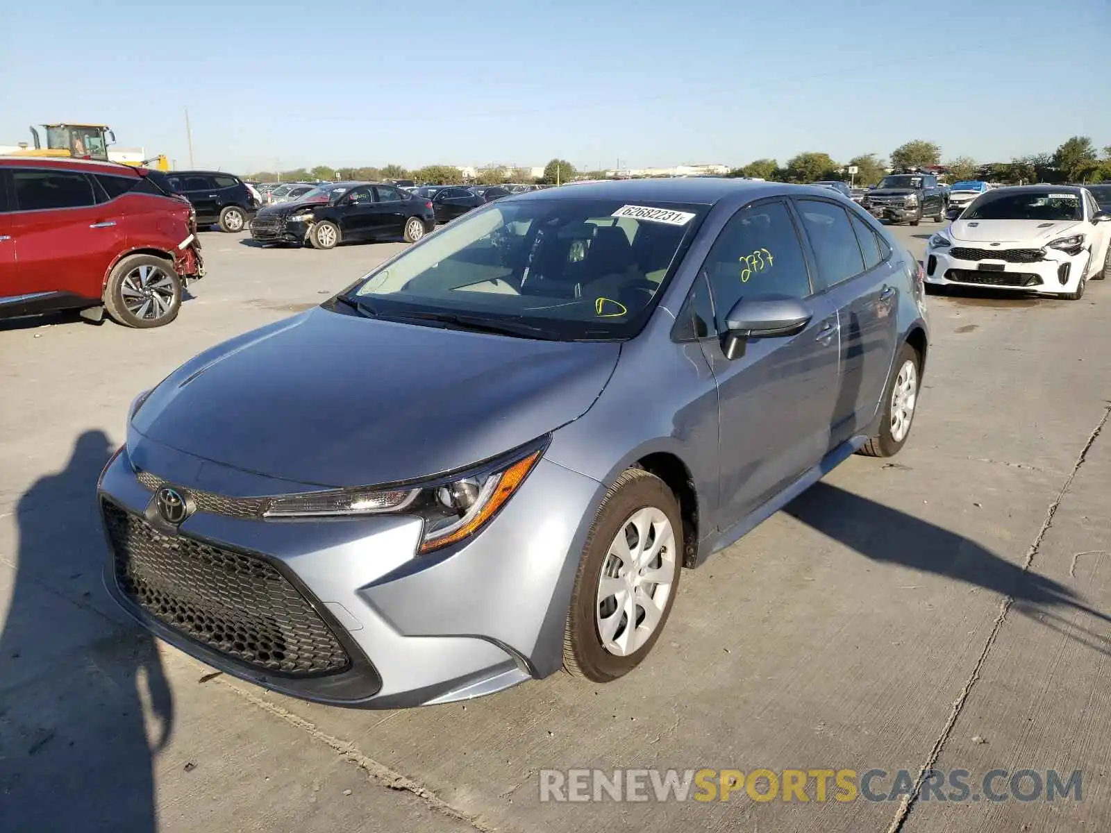 2 Photograph of a damaged car JTDEPMAE4MJ122833 TOYOTA COROLLA 2021