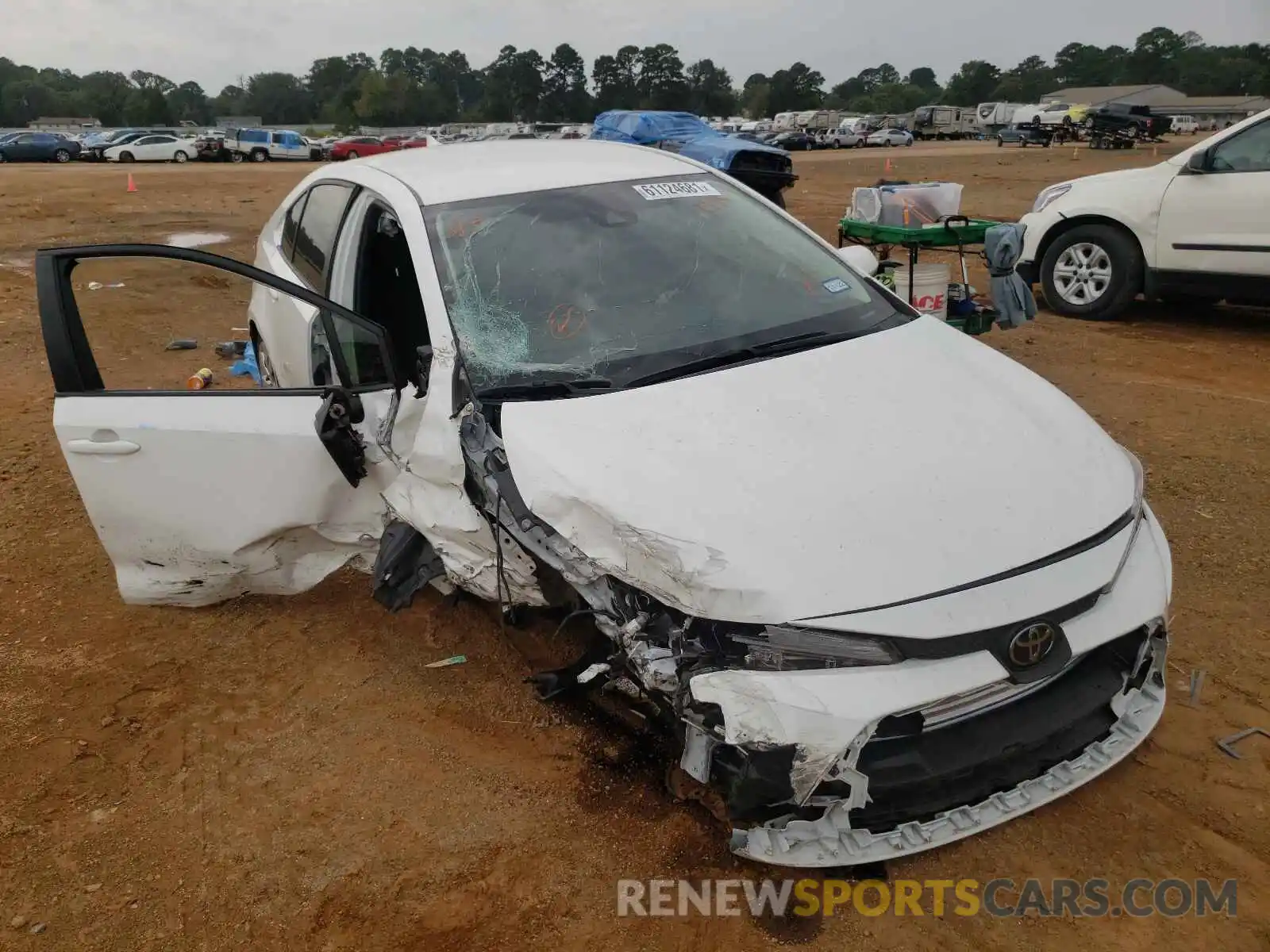 1 Photograph of a damaged car JTDEPMAE4MJ122931 TOYOTA COROLLA 2021