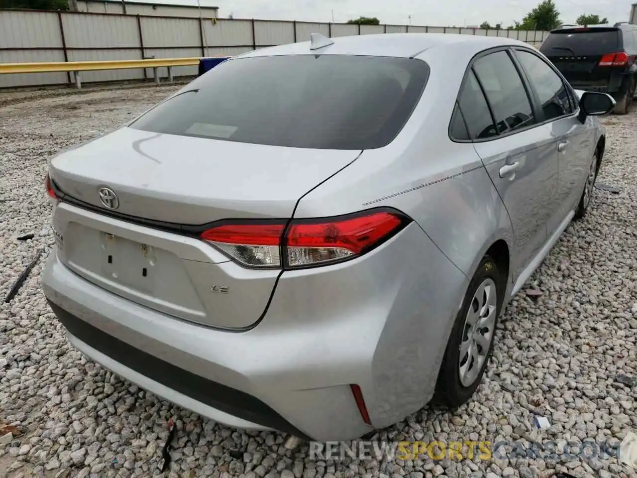 4 Photograph of a damaged car JTDEPMAE4MJ123030 TOYOTA COROLLA 2021