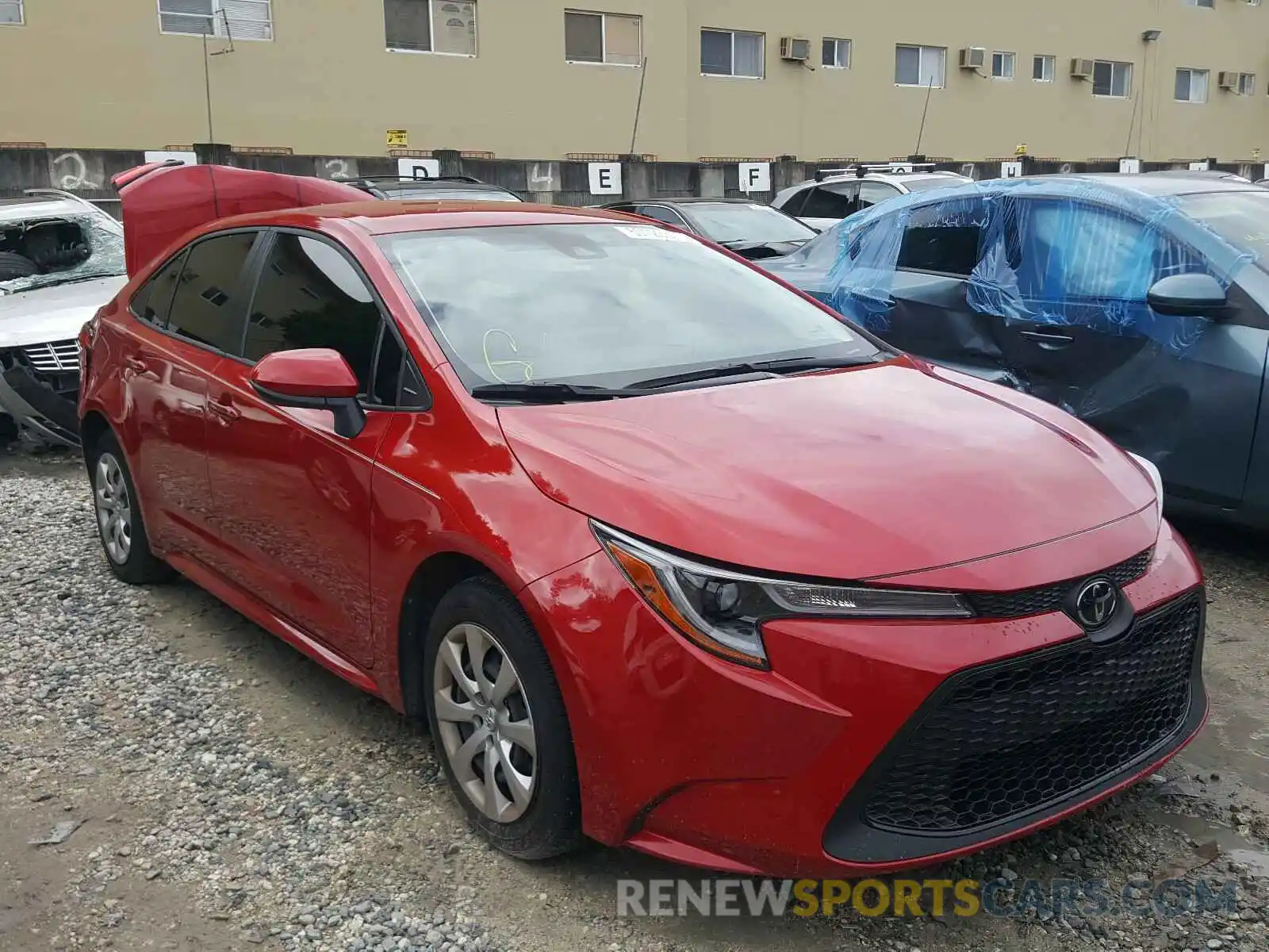 1 Photograph of a damaged car JTDEPMAE4MJ124257 TOYOTA COROLLA 2021