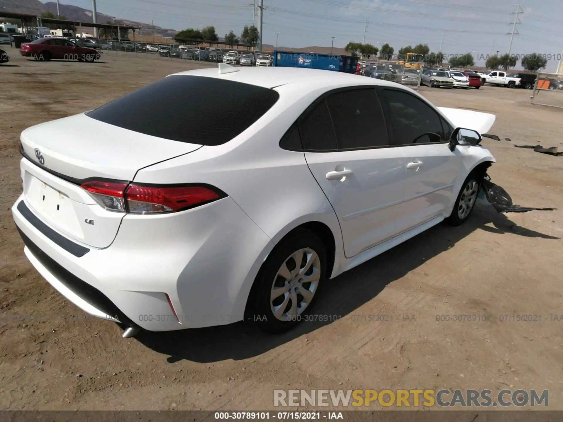 4 Photograph of a damaged car JTDEPMAE4MJ124596 TOYOTA COROLLA 2021