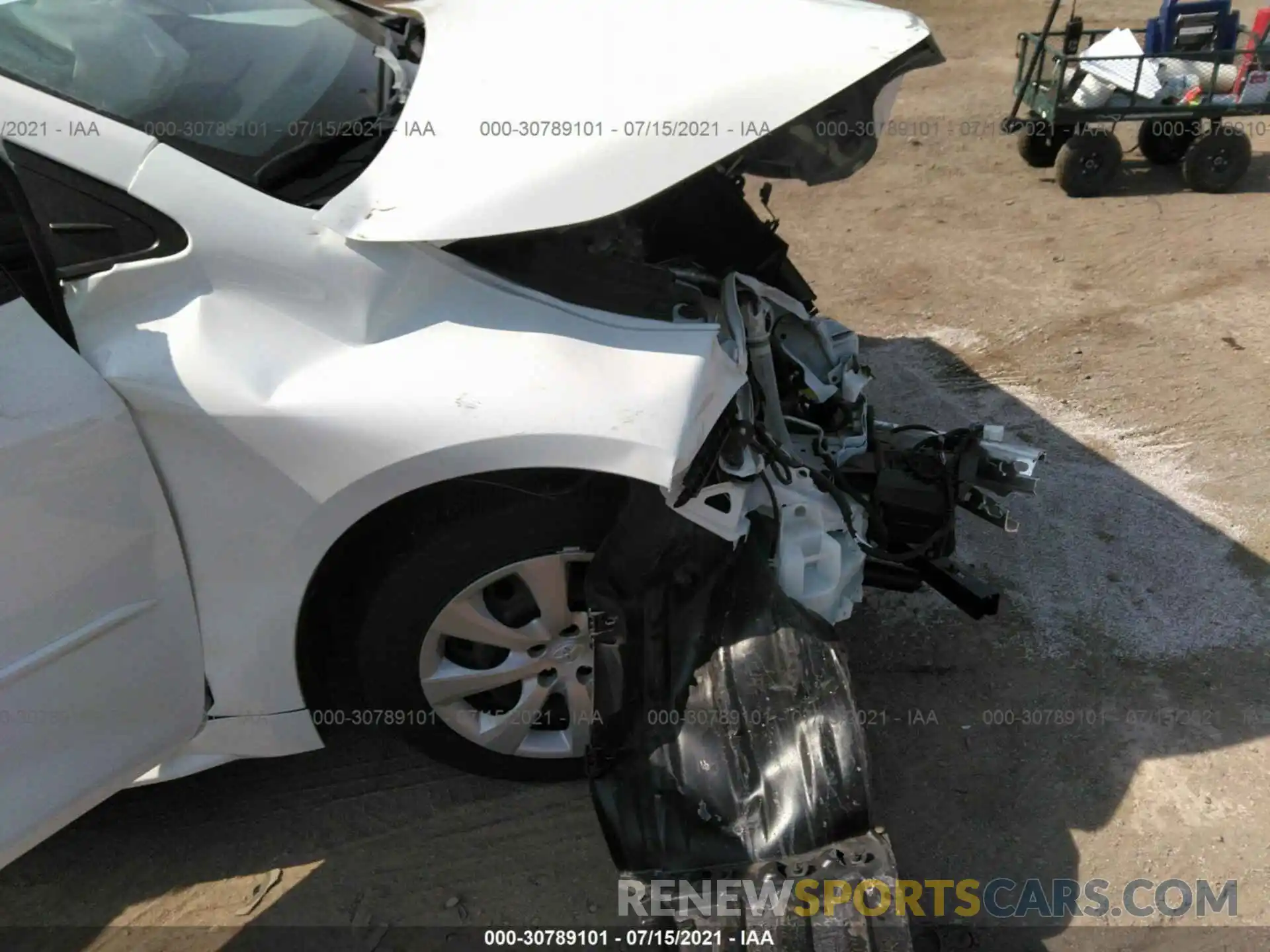 6 Photograph of a damaged car JTDEPMAE4MJ124596 TOYOTA COROLLA 2021