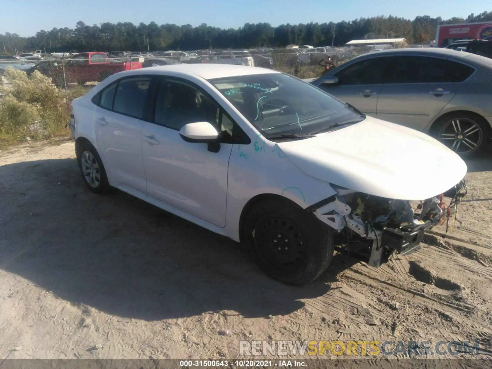 1 Photograph of a damaged car JTDEPMAE4MJ125005 TOYOTA COROLLA 2021