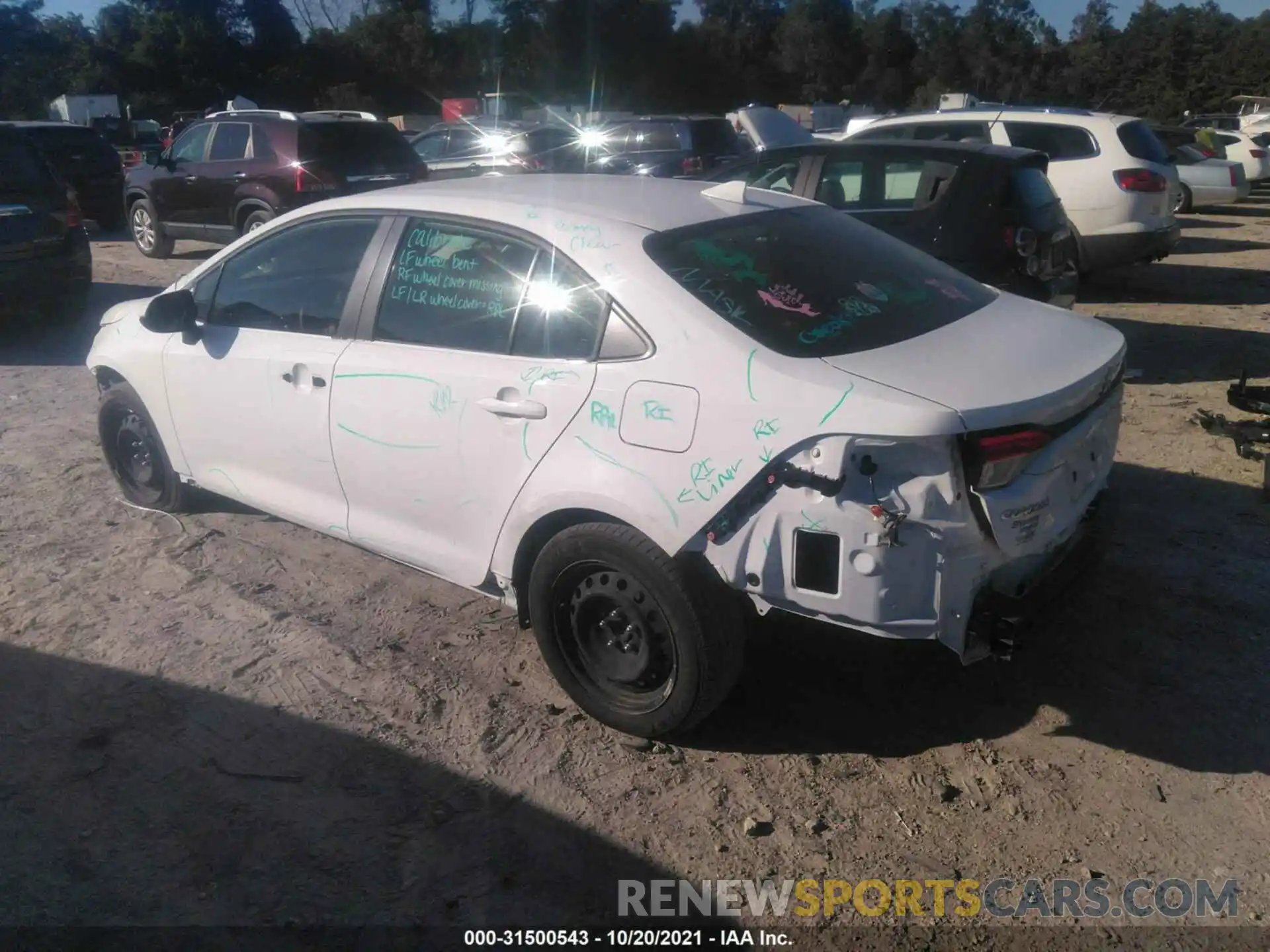 3 Photograph of a damaged car JTDEPMAE4MJ125005 TOYOTA COROLLA 2021