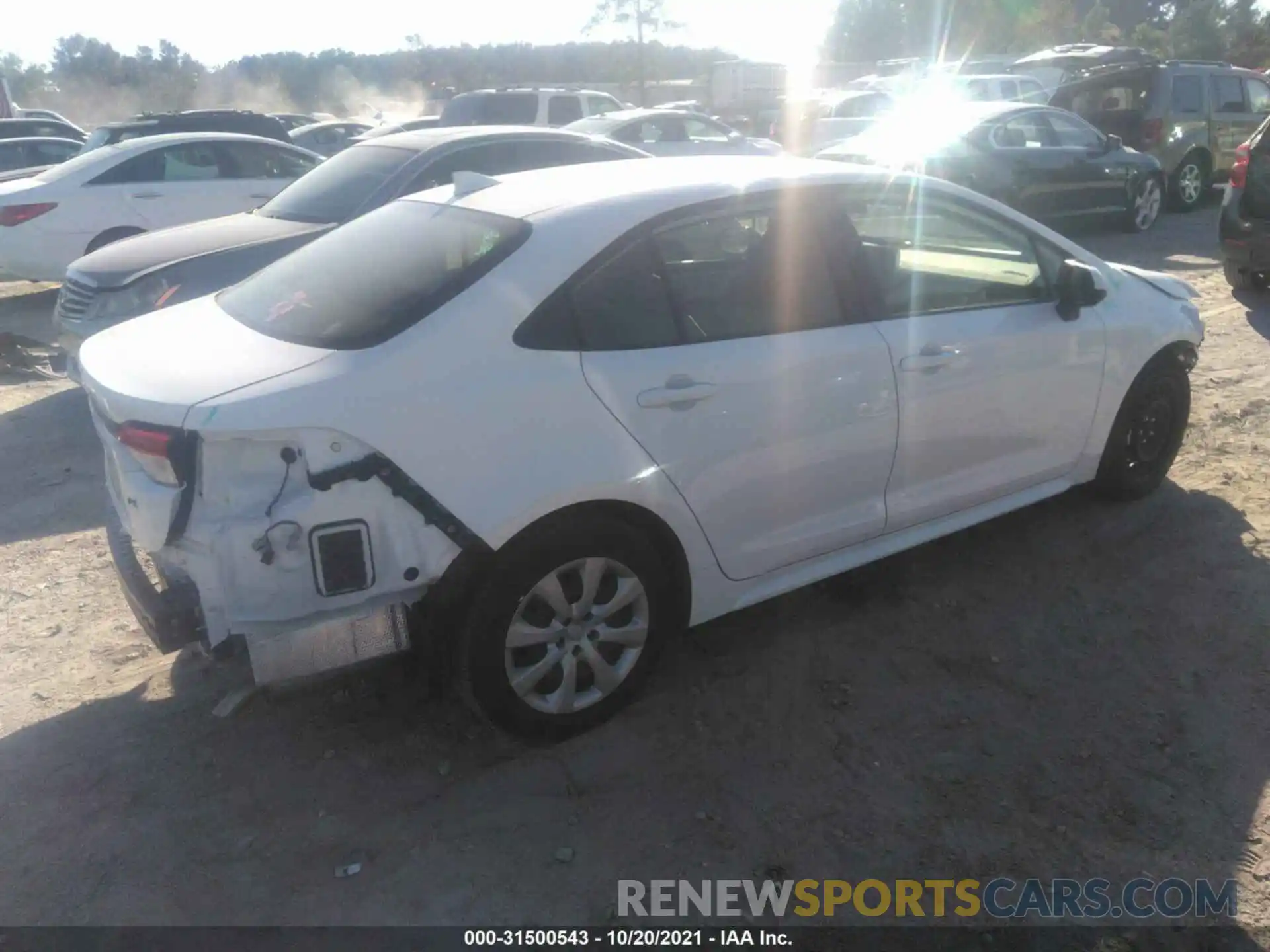 4 Photograph of a damaged car JTDEPMAE4MJ125005 TOYOTA COROLLA 2021