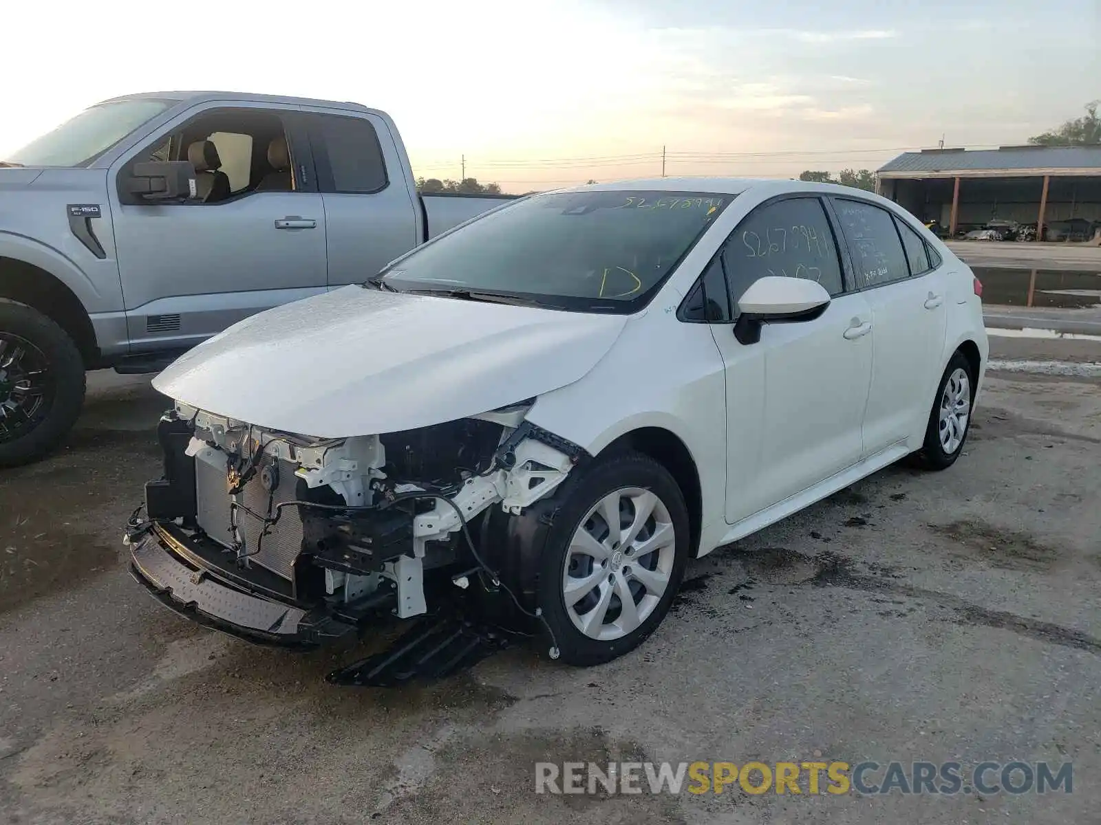 2 Photograph of a damaged car JTDEPMAE4MJ125182 TOYOTA COROLLA 2021