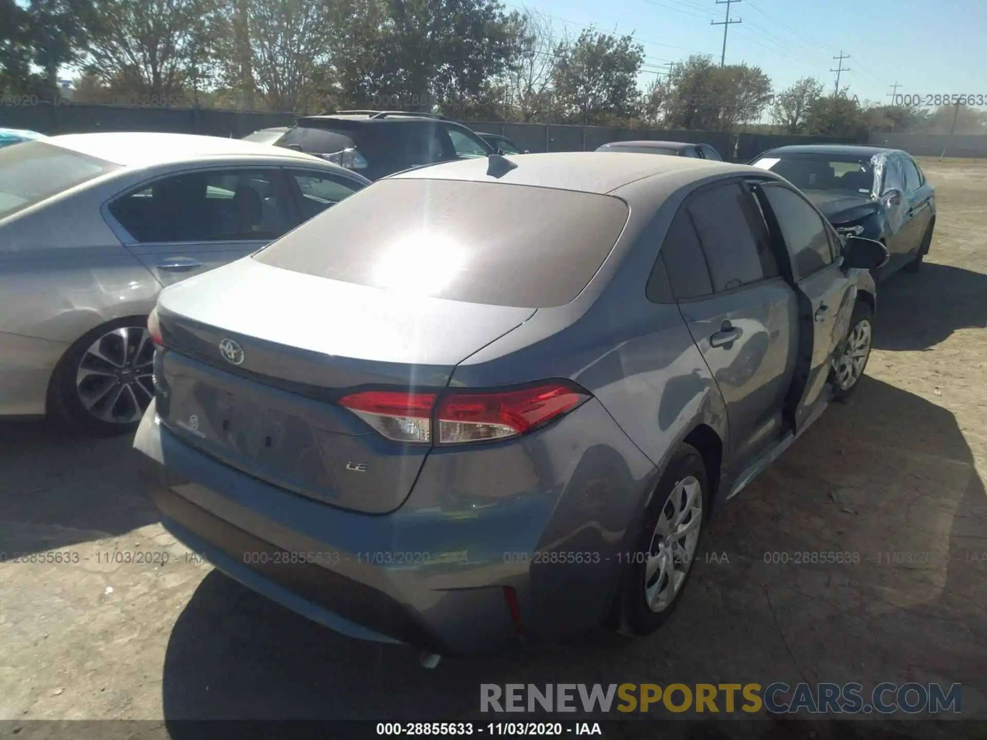 4 Photograph of a damaged car JTDEPMAE4MJ126395 TOYOTA COROLLA 2021