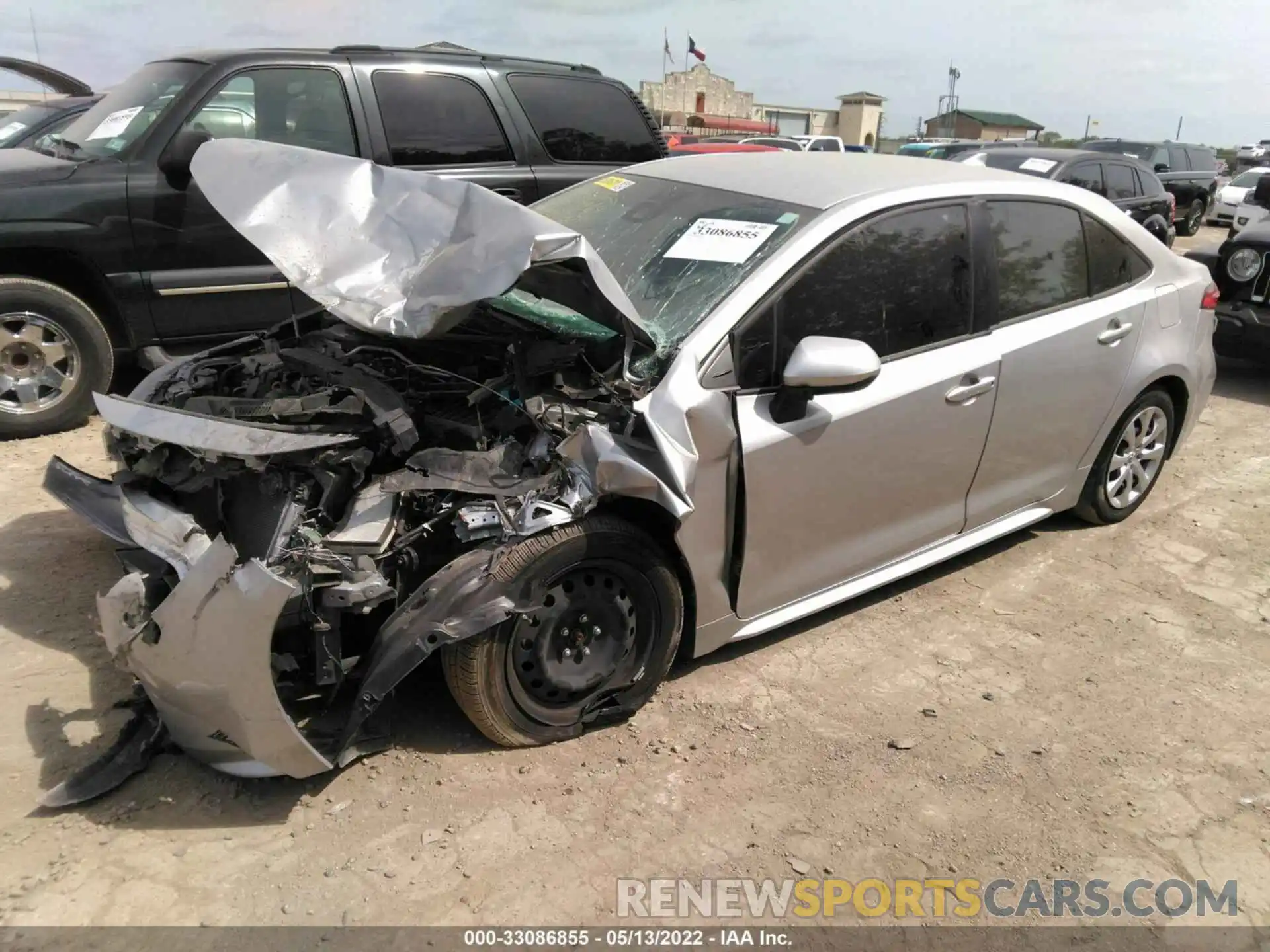 2 Photograph of a damaged car JTDEPMAE4MJ126610 TOYOTA COROLLA 2021