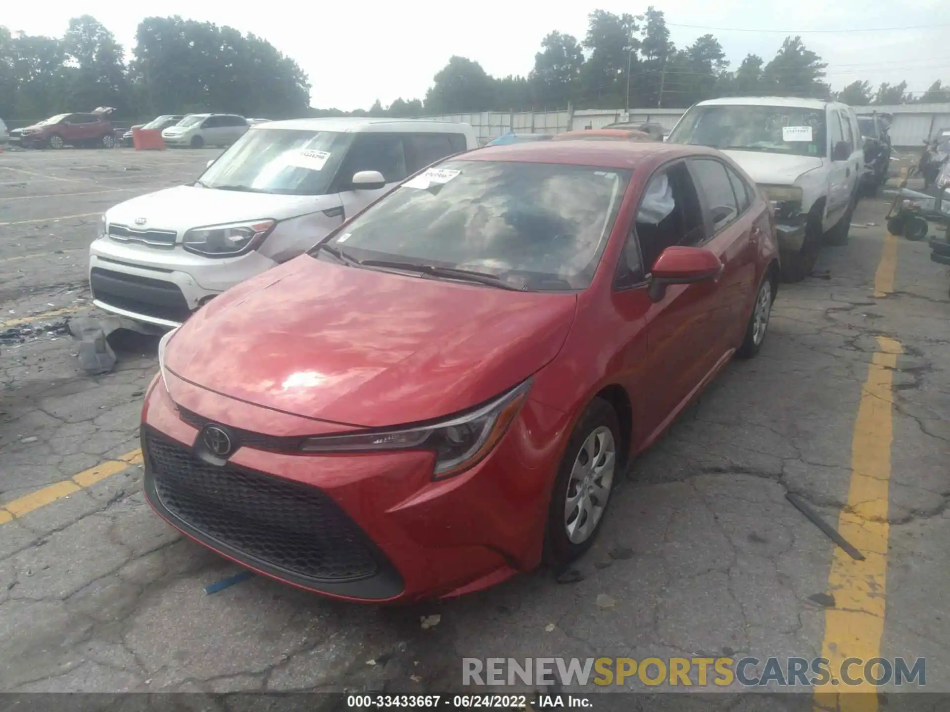 2 Photograph of a damaged car JTDEPMAE4MJ127076 TOYOTA COROLLA 2021