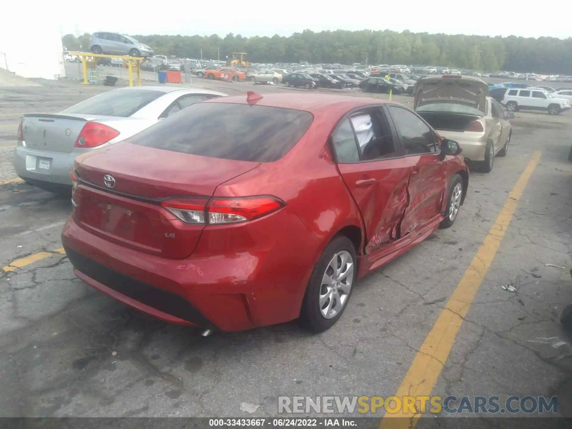 4 Photograph of a damaged car JTDEPMAE4MJ127076 TOYOTA COROLLA 2021