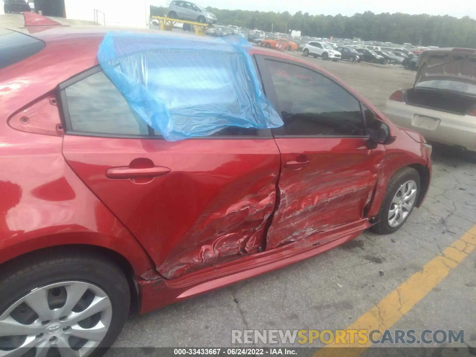 6 Photograph of a damaged car JTDEPMAE4MJ127076 TOYOTA COROLLA 2021