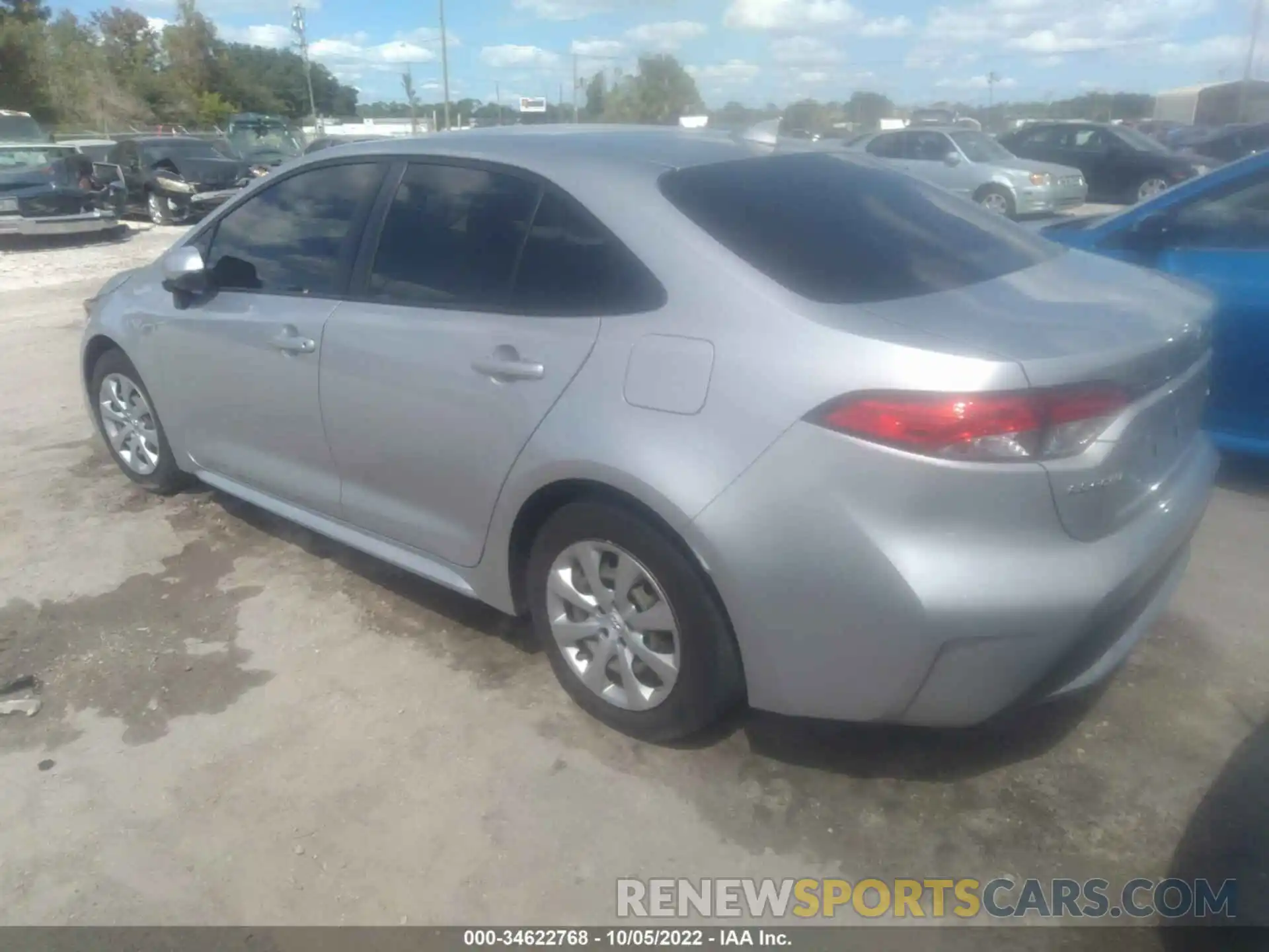 3 Photograph of a damaged car JTDEPMAE4MJ127157 TOYOTA COROLLA 2021