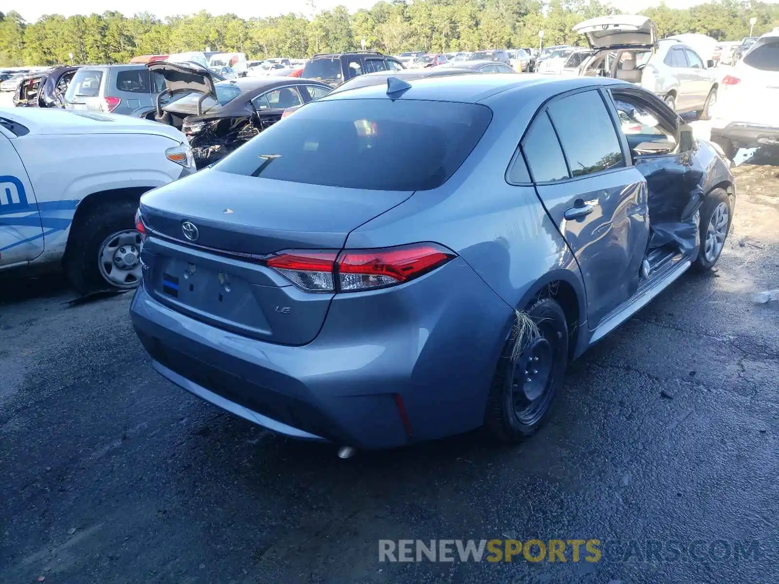 4 Photograph of a damaged car JTDEPMAE4MJ128020 TOYOTA COROLLA 2021