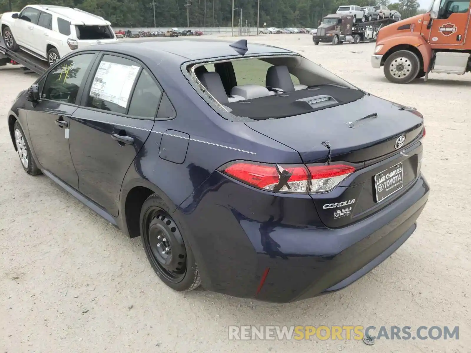 3 Photograph of a damaged car JTDEPMAE4MJ128079 TOYOTA COROLLA 2021