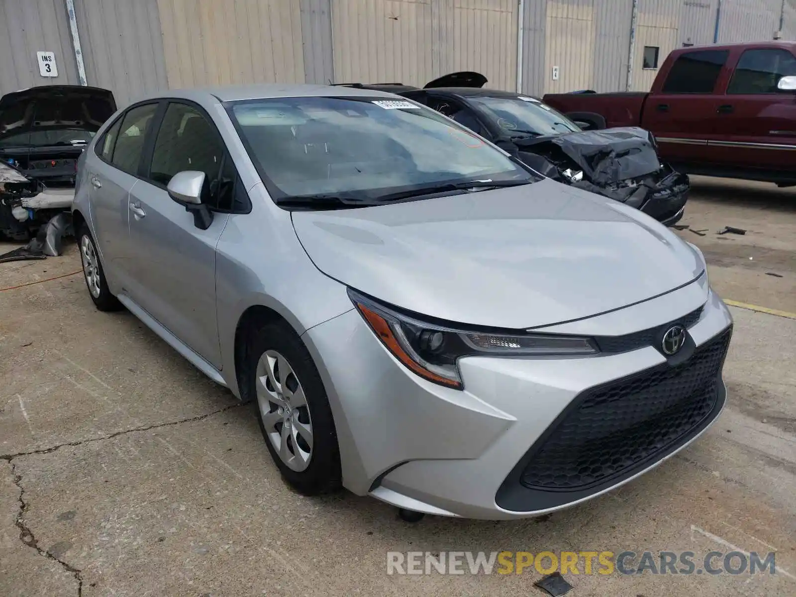 1 Photograph of a damaged car JTDEPMAE4MJ128597 TOYOTA COROLLA 2021