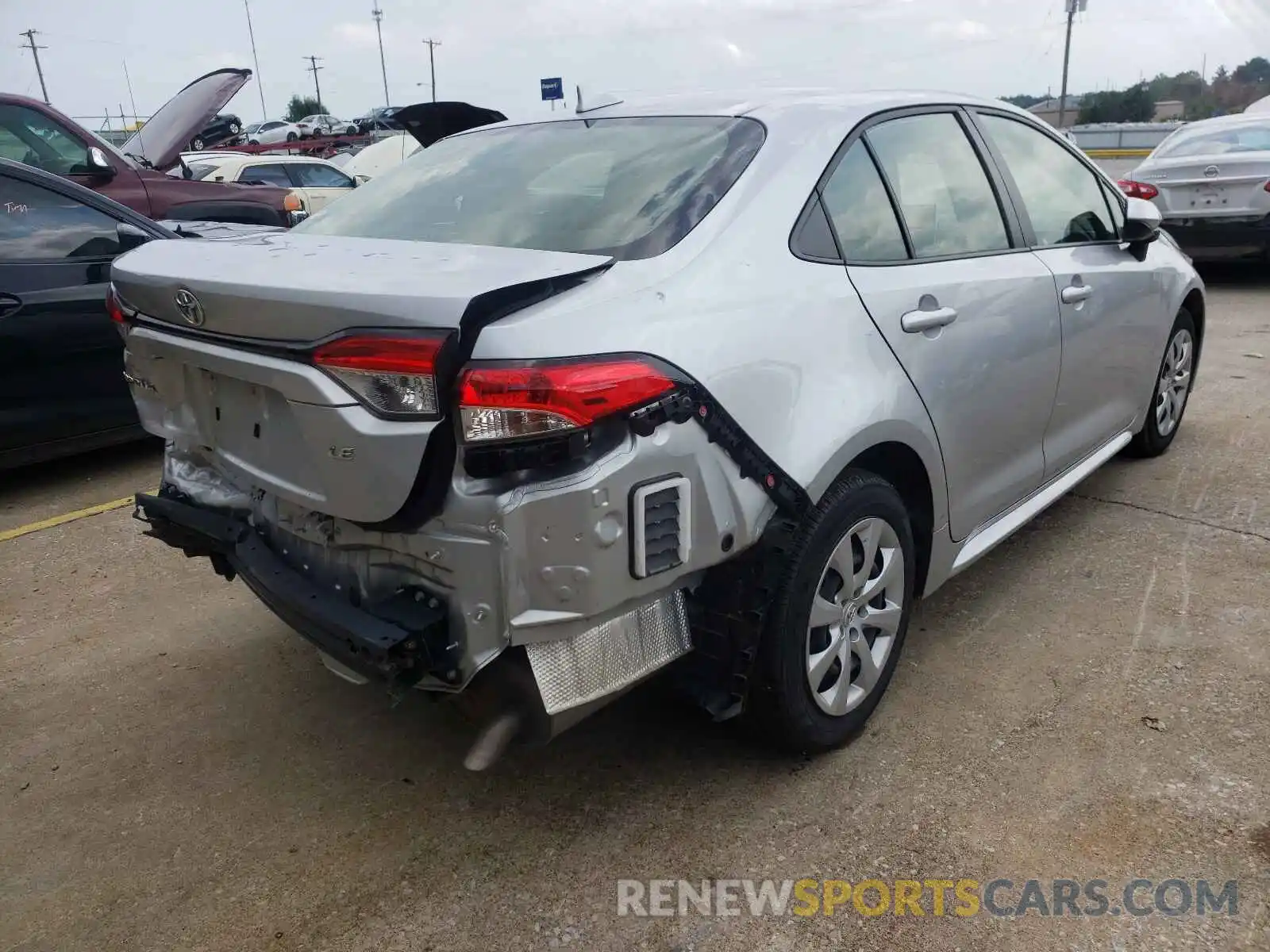 4 Photograph of a damaged car JTDEPMAE4MJ128597 TOYOTA COROLLA 2021