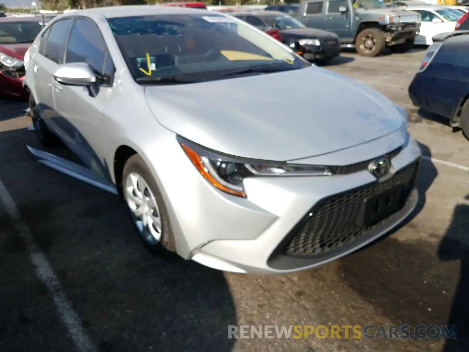 1 Photograph of a damaged car JTDEPMAE4MJ128826 TOYOTA COROLLA 2021