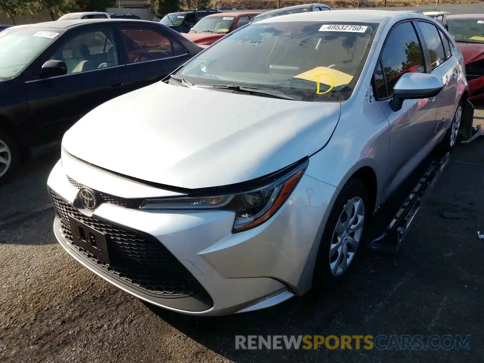 2 Photograph of a damaged car JTDEPMAE4MJ128826 TOYOTA COROLLA 2021