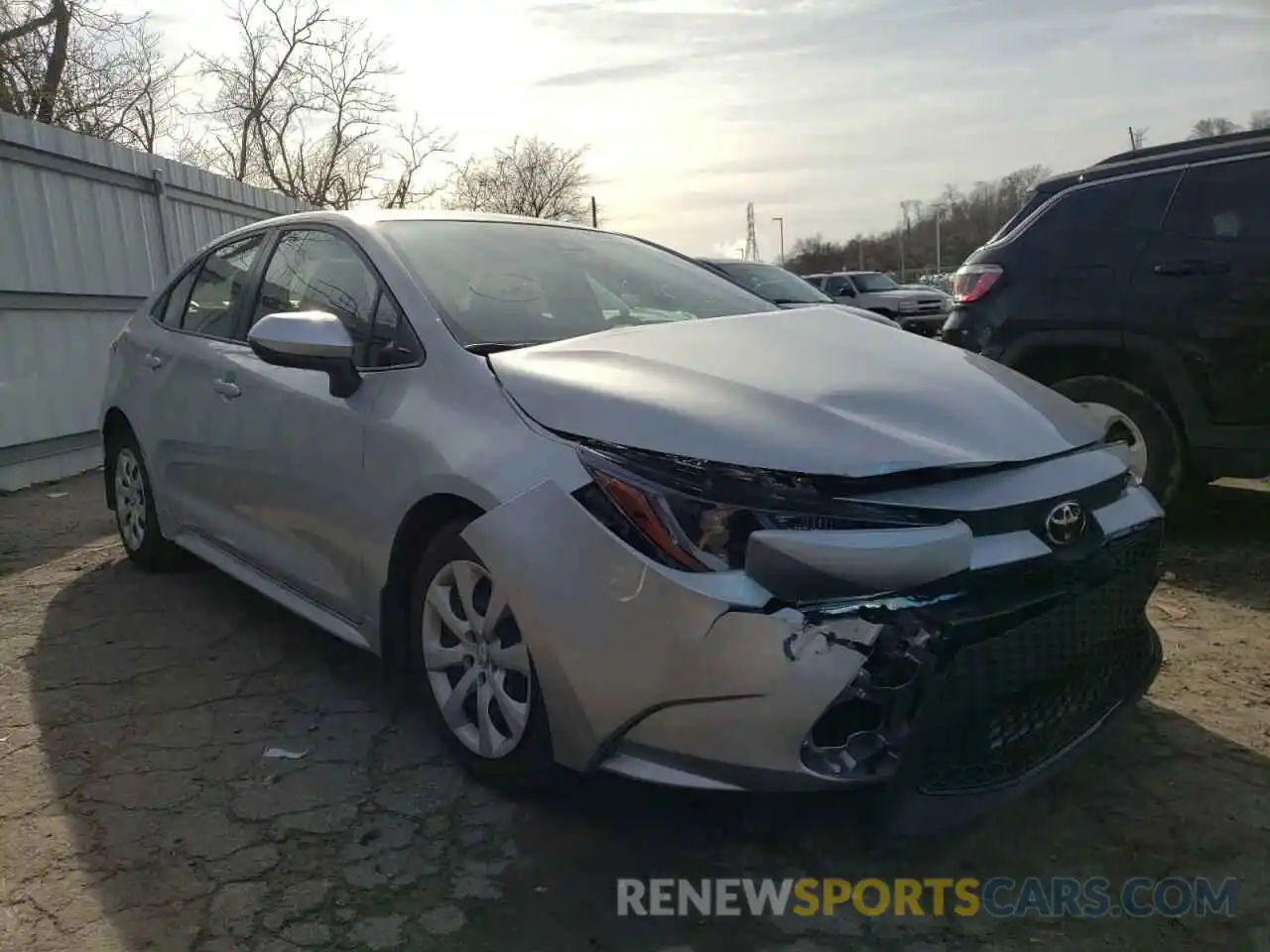 1 Photograph of a damaged car JTDEPMAE4MJ130446 TOYOTA COROLLA 2021