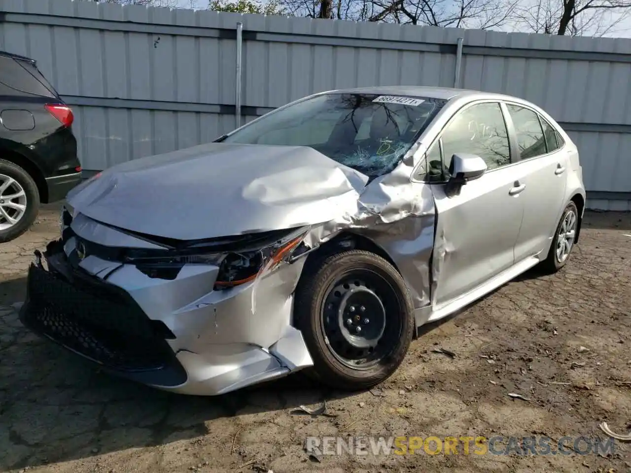 2 Photograph of a damaged car JTDEPMAE4MJ130446 TOYOTA COROLLA 2021