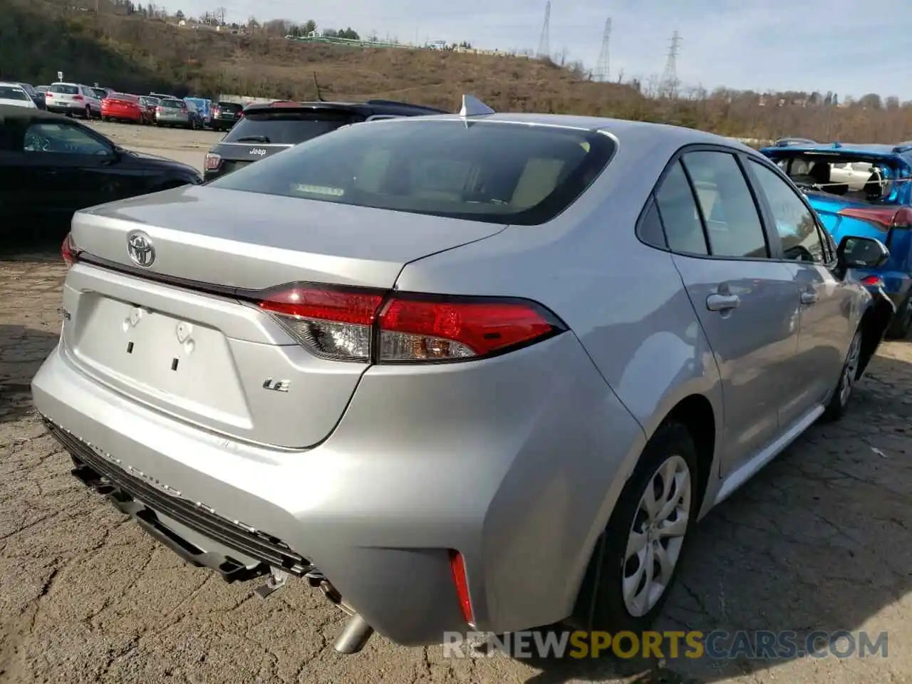 4 Photograph of a damaged car JTDEPMAE4MJ130446 TOYOTA COROLLA 2021