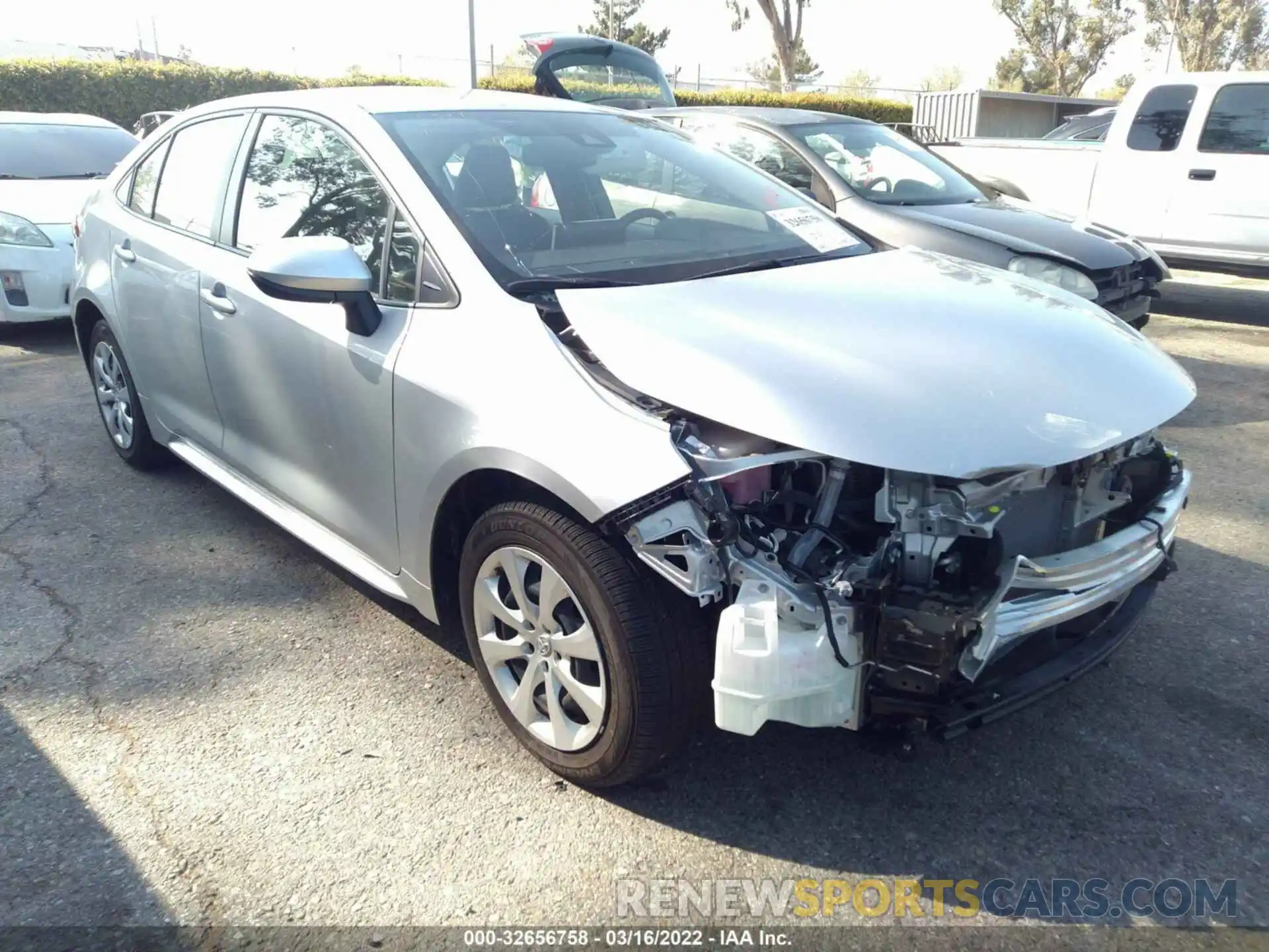 1 Photograph of a damaged car JTDEPMAE4MJ130642 TOYOTA COROLLA 2021