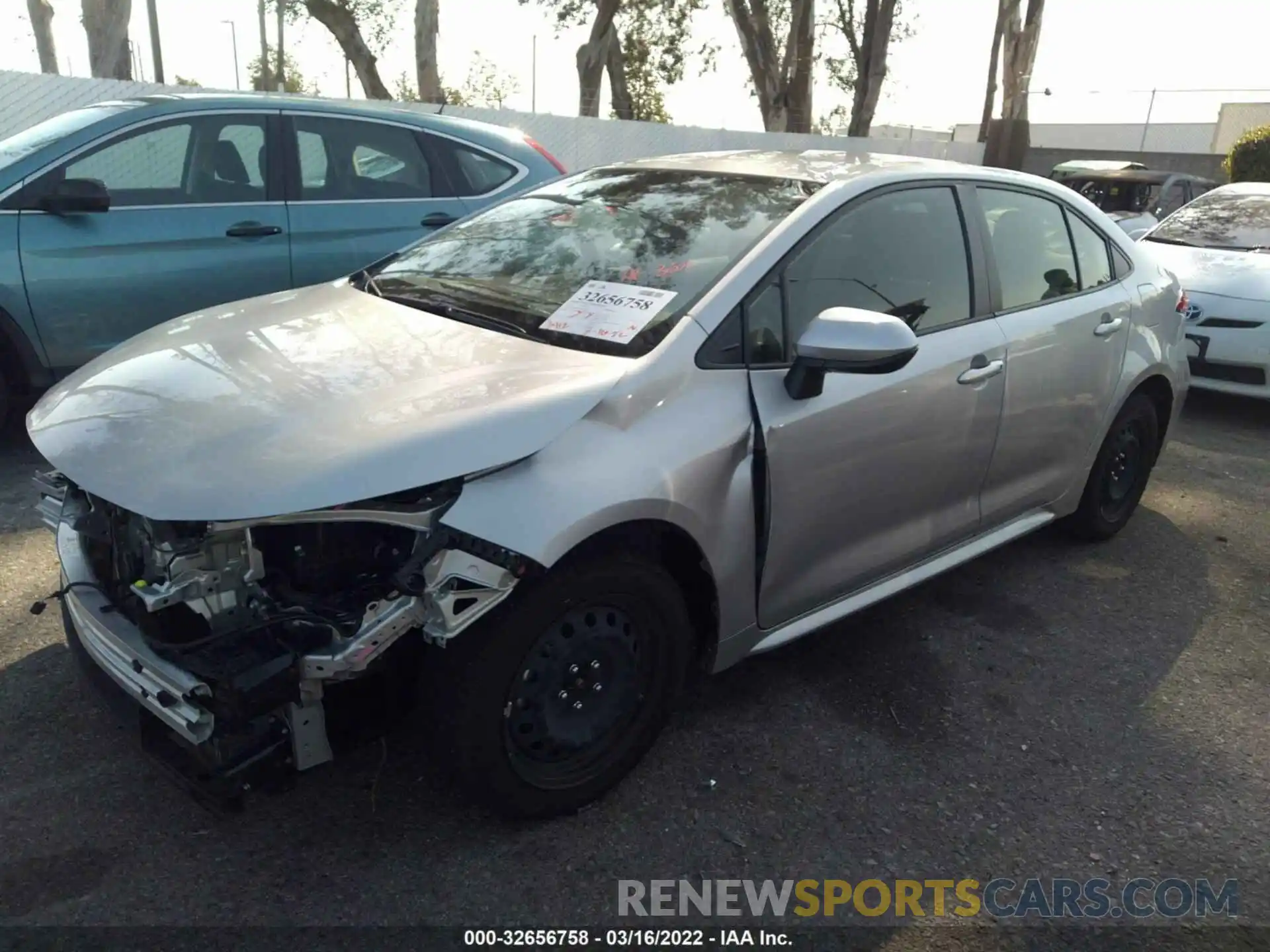 2 Photograph of a damaged car JTDEPMAE4MJ130642 TOYOTA COROLLA 2021