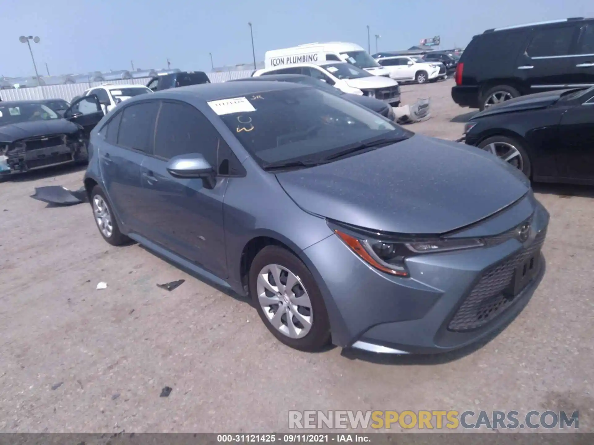 1 Photograph of a damaged car JTDEPMAE4MJ132150 TOYOTA COROLLA 2021