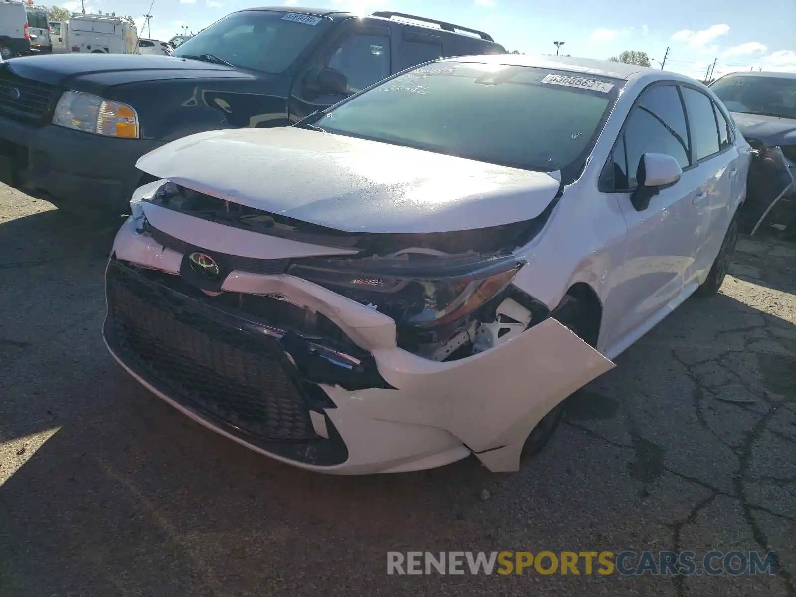 2 Photograph of a damaged car JTDEPMAE4MJ132486 TOYOTA COROLLA 2021