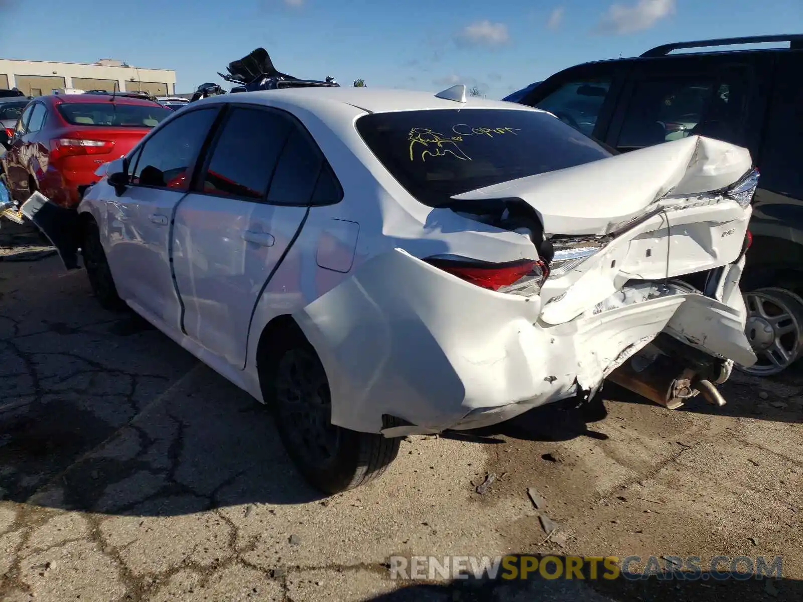 3 Photograph of a damaged car JTDEPMAE4MJ132486 TOYOTA COROLLA 2021